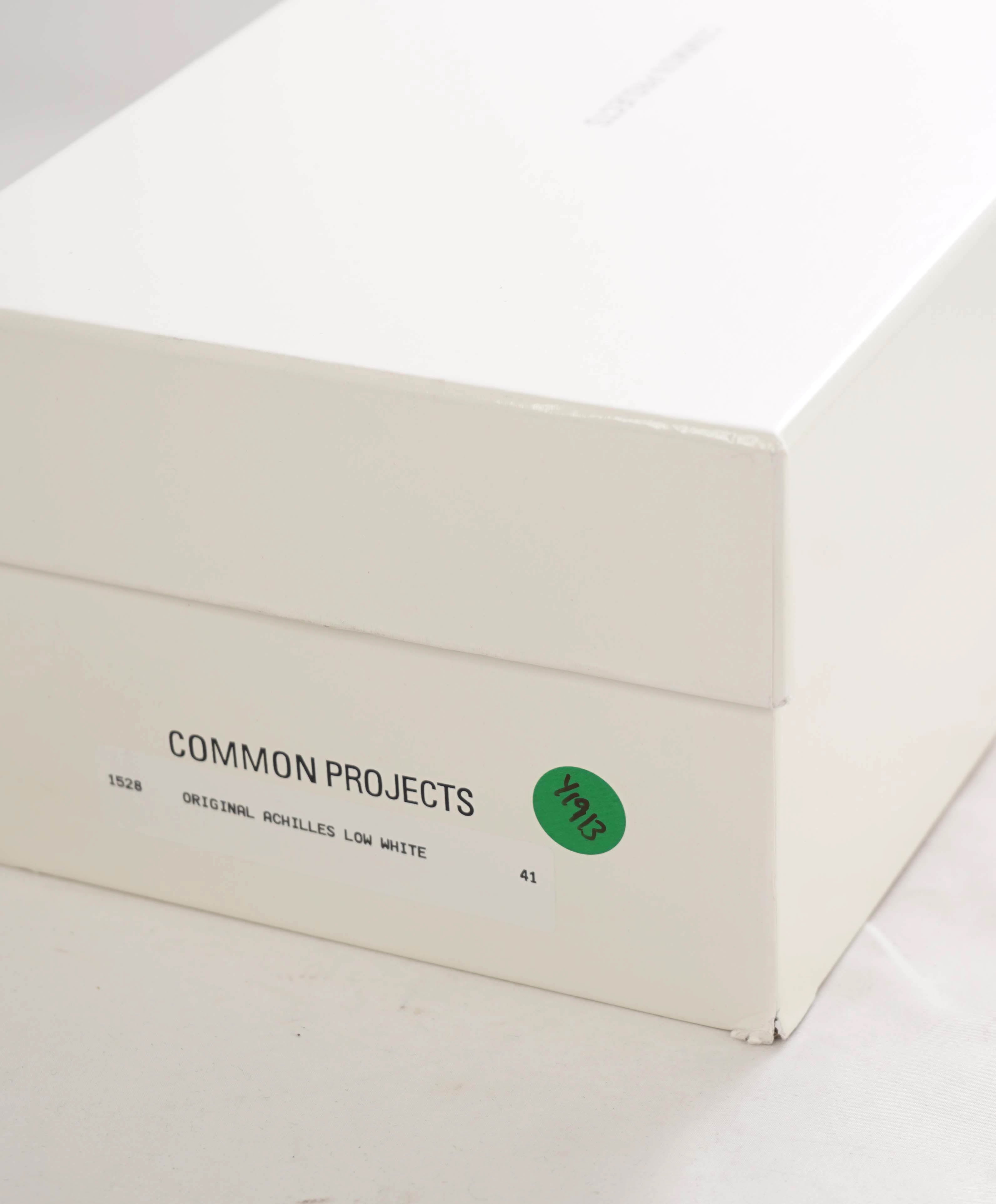 $440 COMMON PROJECTS - "Achilles" White Leather Sneakers - 8 US (41EU)