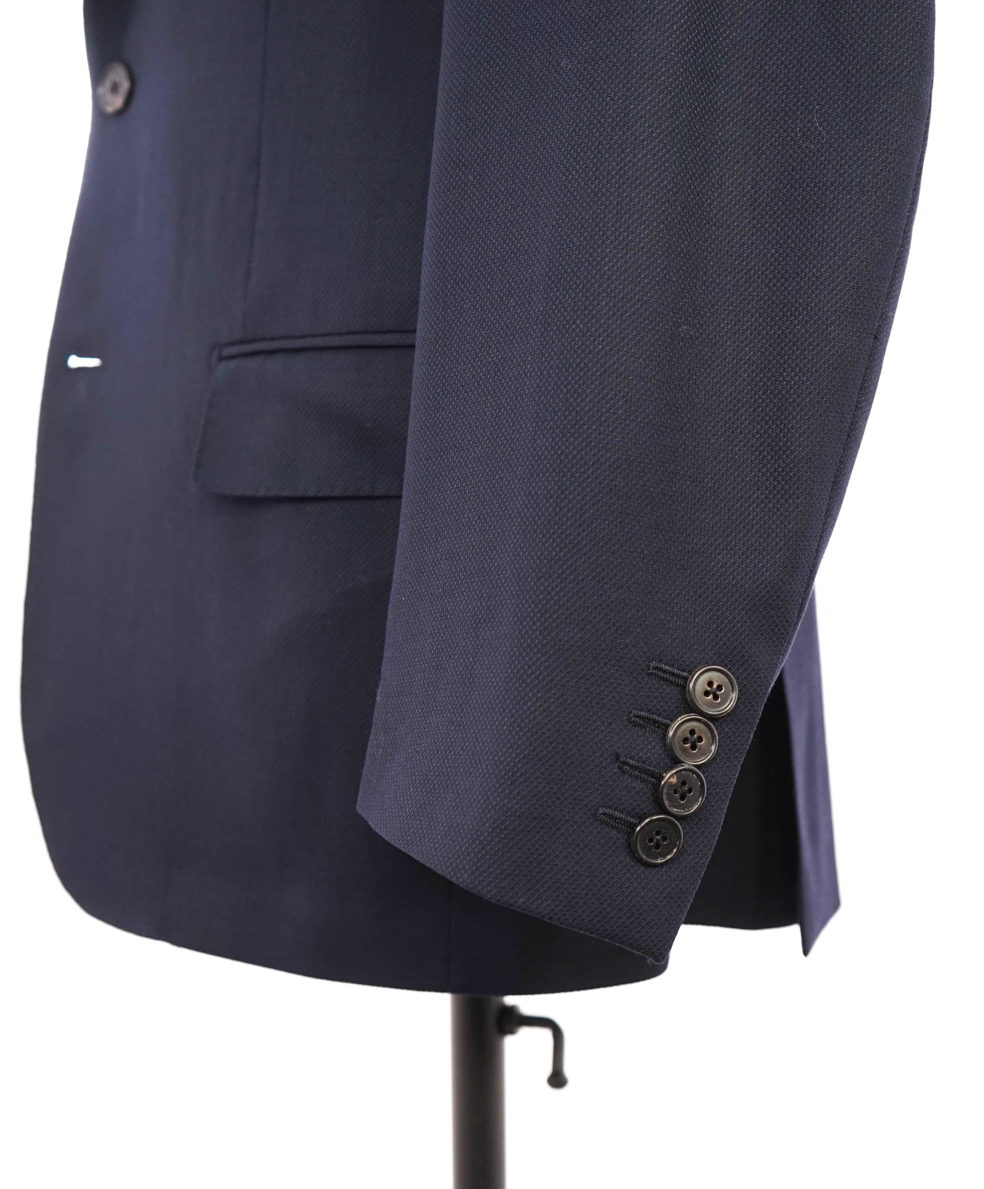 ERMENEGILDO ZEGNA - Navy Royal Weave “Cool Effect” Blazer - 40R