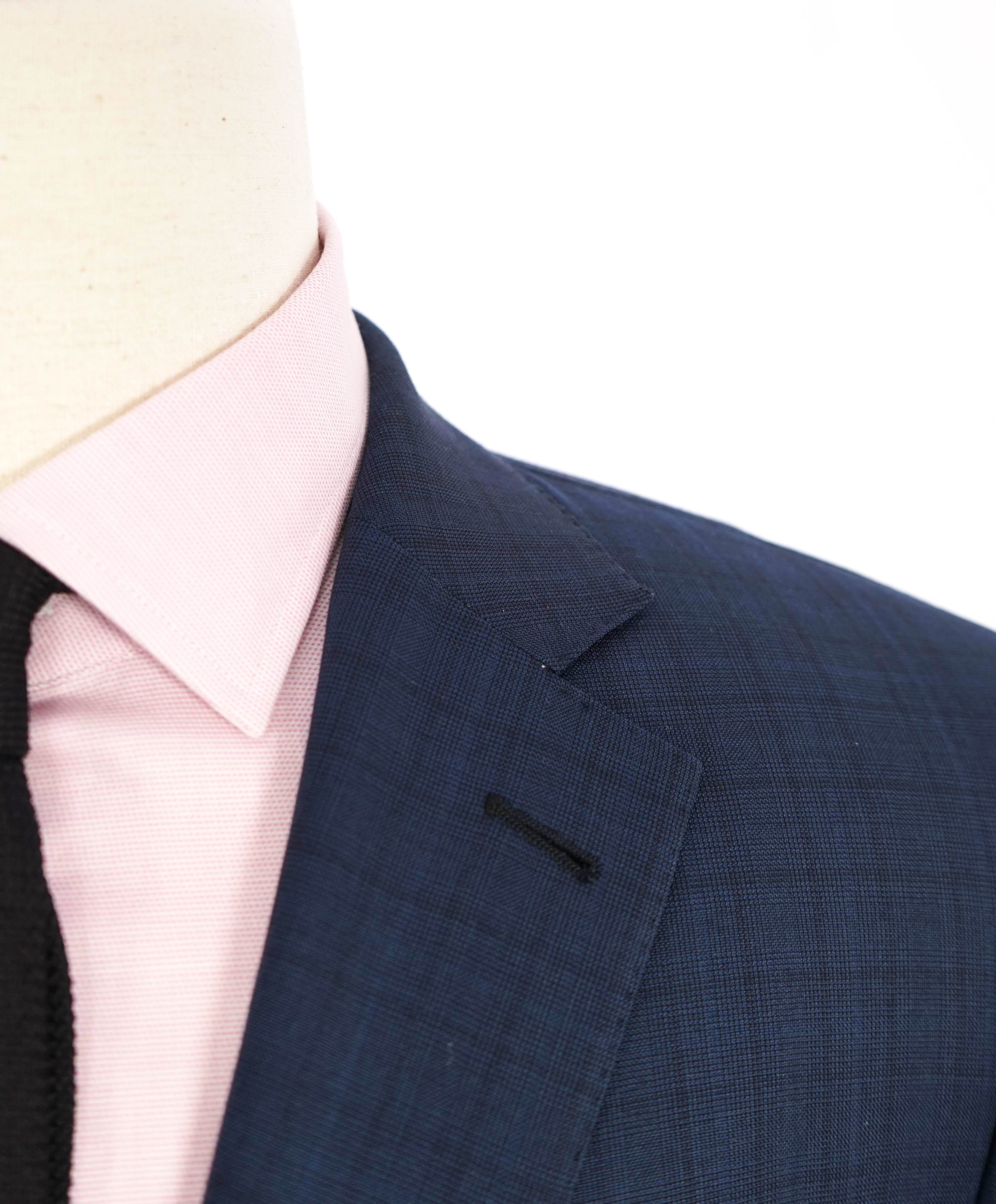 $3,690 ERMENEGILDO ZEGNA -"MULTISEASON" Mid Blue Check Suit - 46R