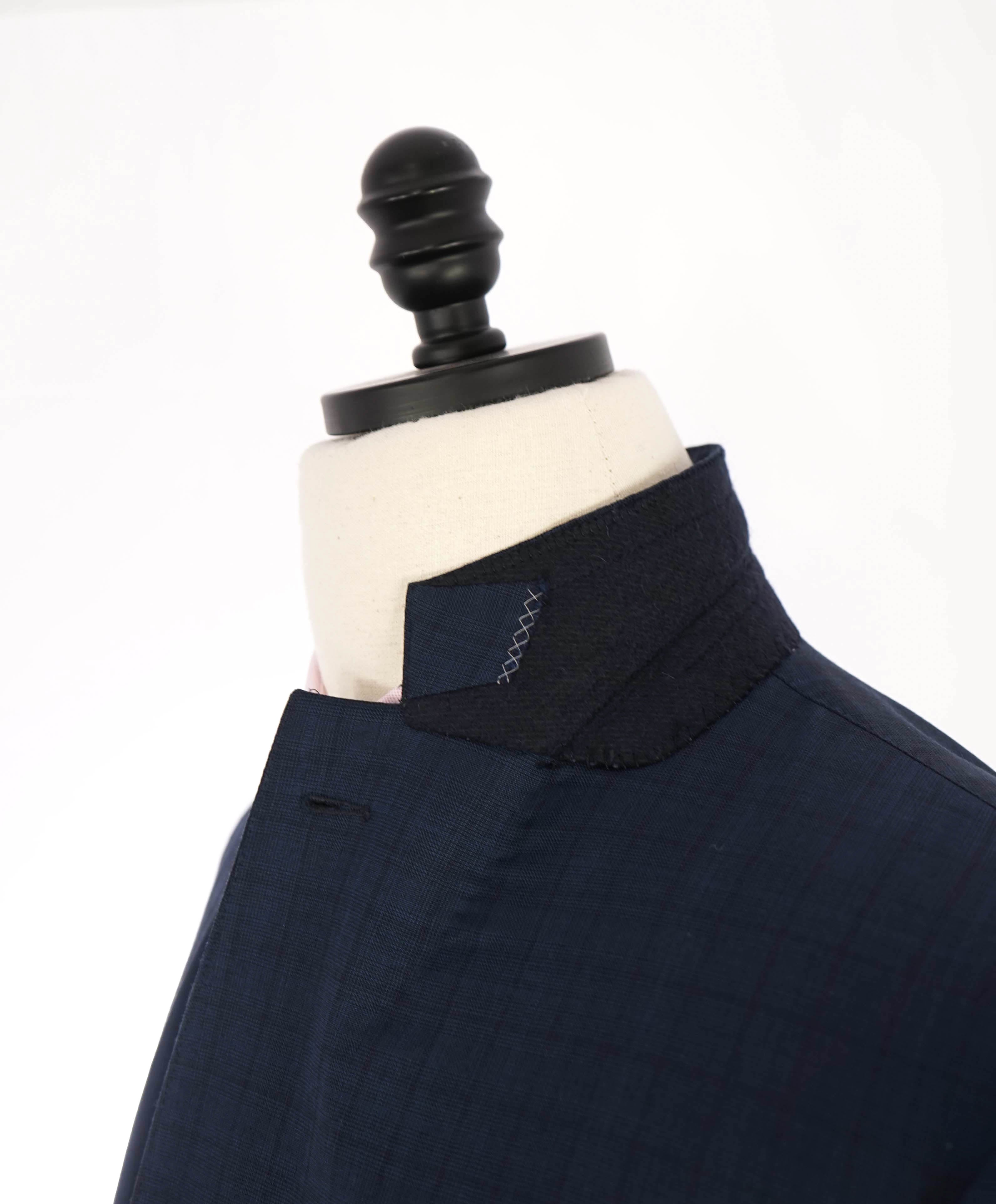 $3,690 ERMENEGILDO ZEGNA -"MULTISEASON" Mid Blue Check Suit - 46R