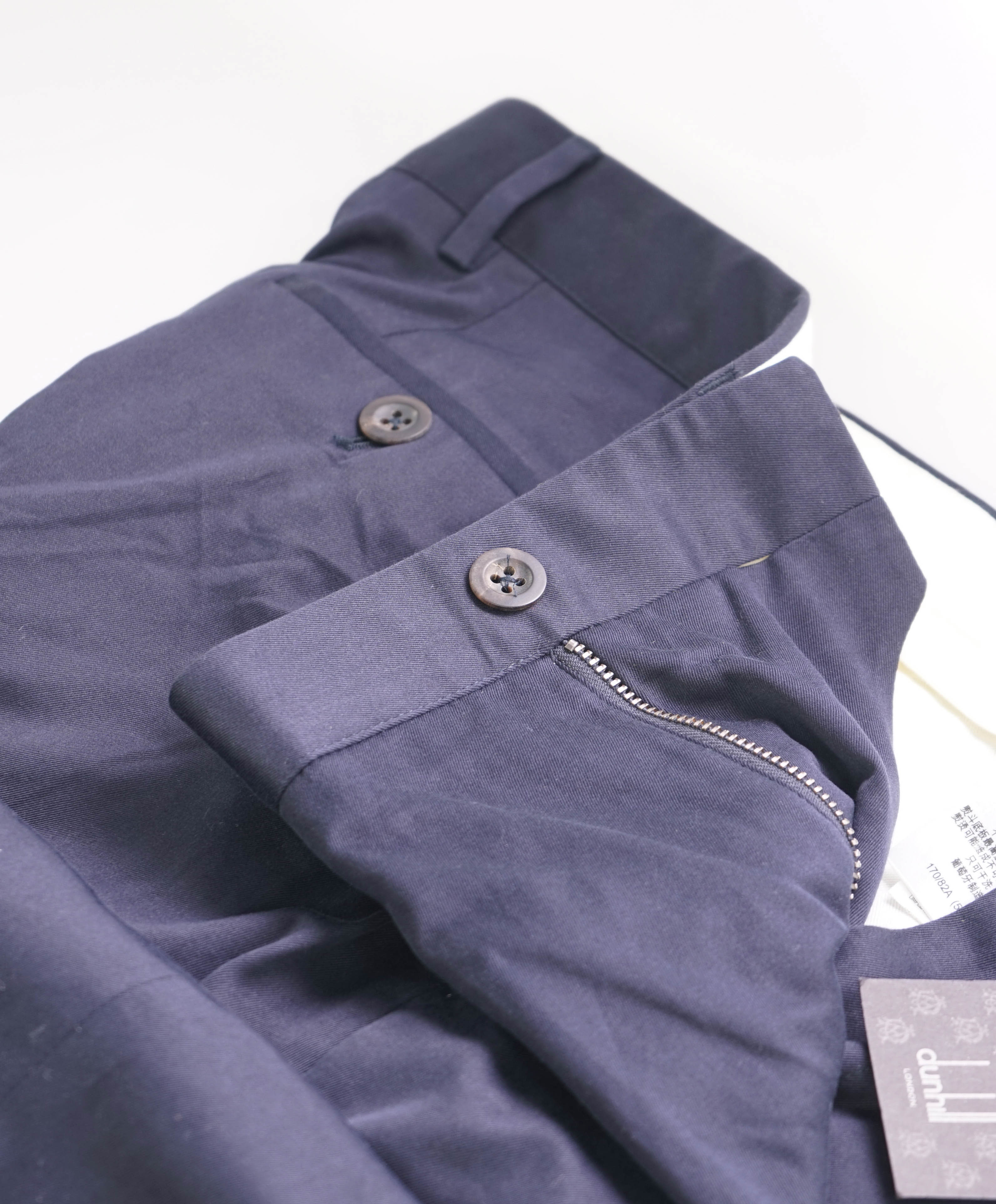 $795 DUNHILL - Cotton/Cashmere Chino Pants - 34W (50EU)