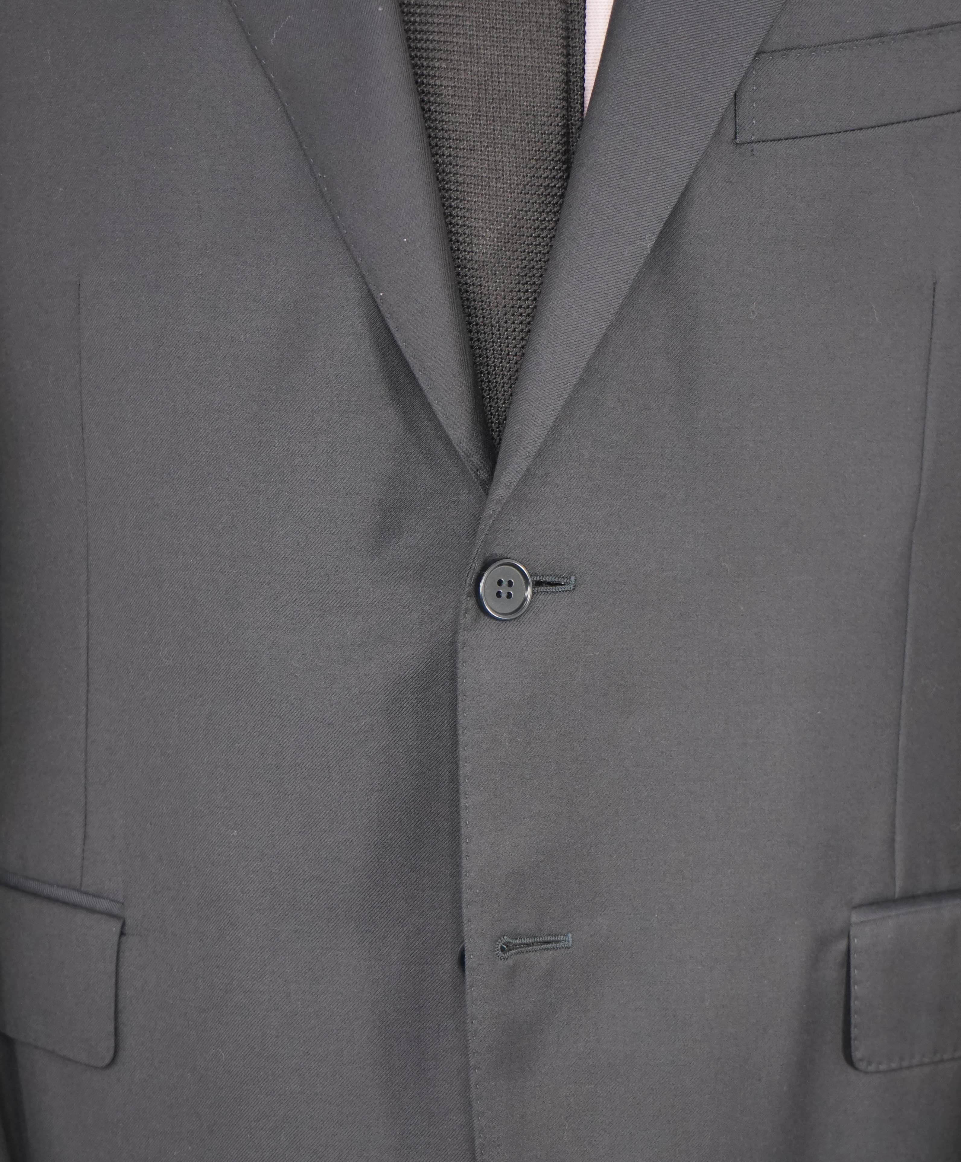 $1,795 CANALI - *CLOSET STAPLE* Solid Navy Blue Notch Lapel Blazer - 44S US