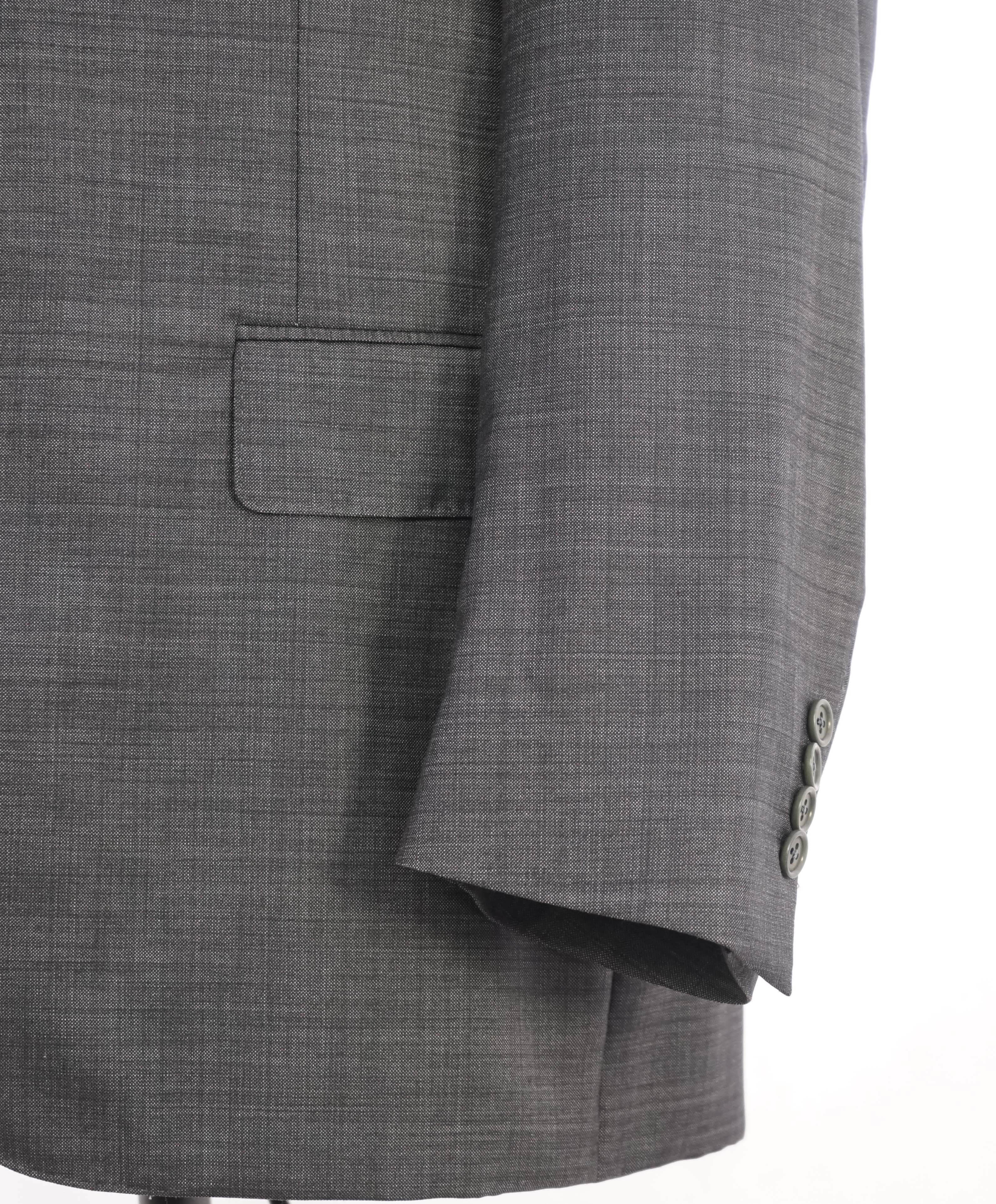 $1,795 CANALI -  Gray Textured Notch Lapel 2-Btn Blazer - 44R US