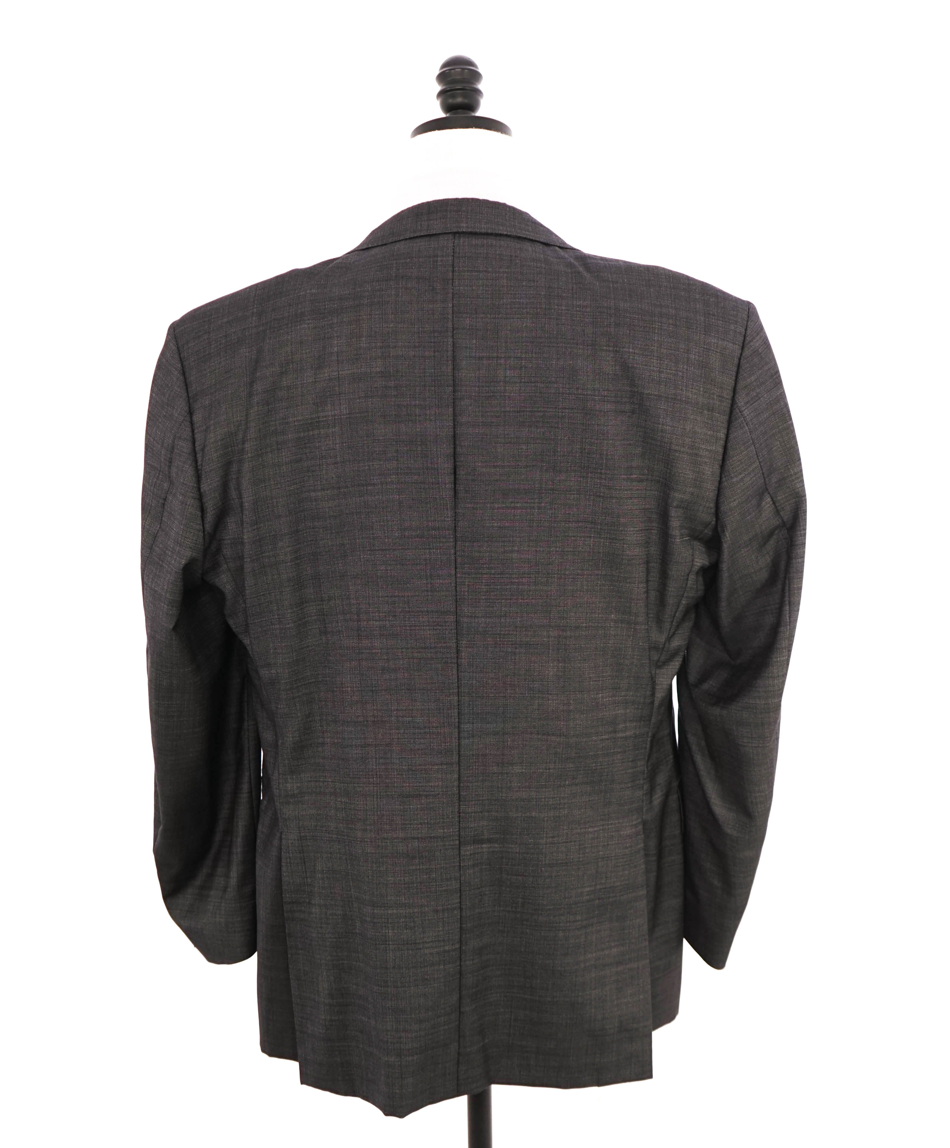 $1,795 CANALI -  Gray Textured Notch Lapel 2-Btn Blazer - 44R US