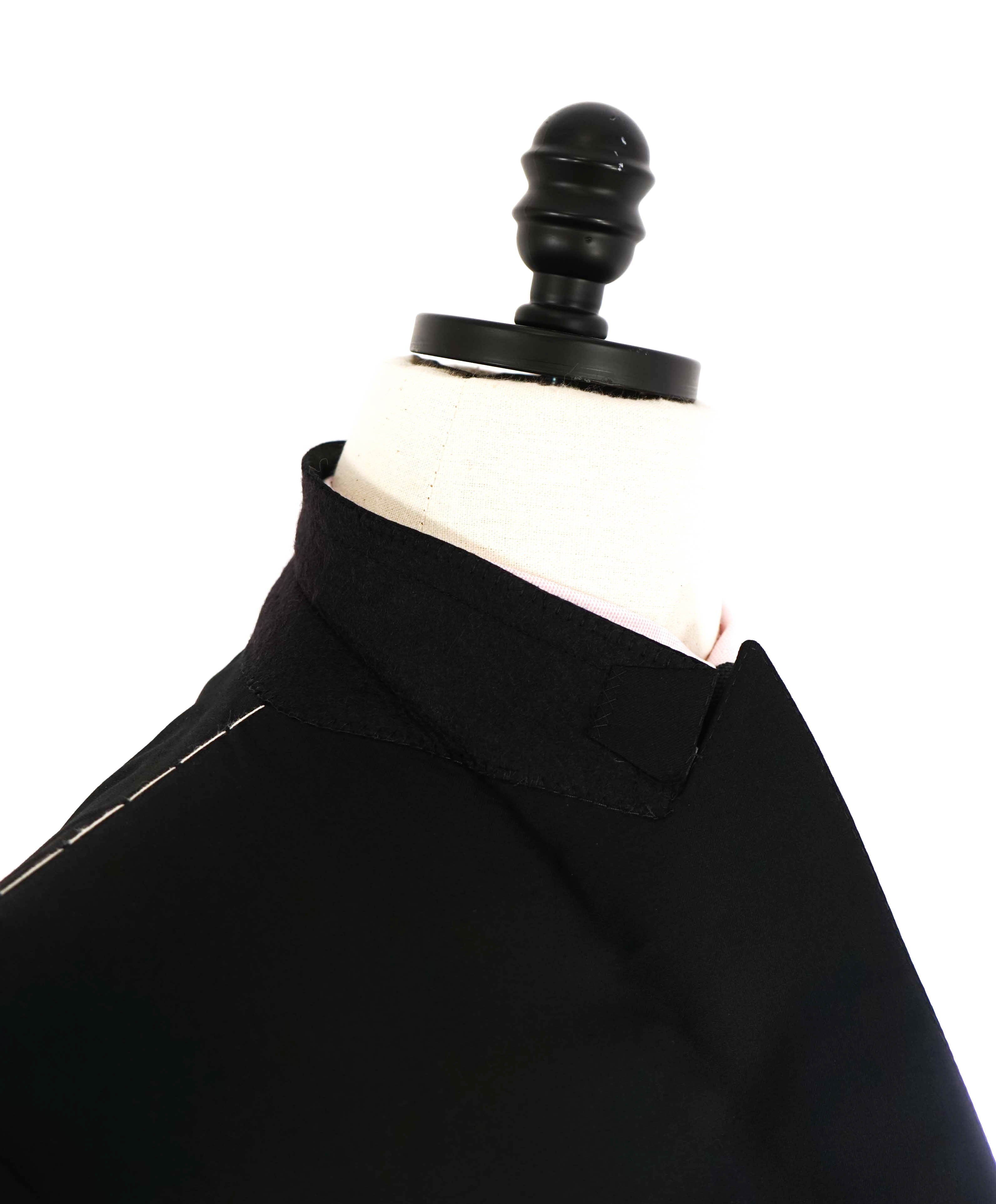 $3,995 ERMENEGILDO ZEGNA - PEAK LAPEL Black Wool Tuxedo 2-Piece - 44L