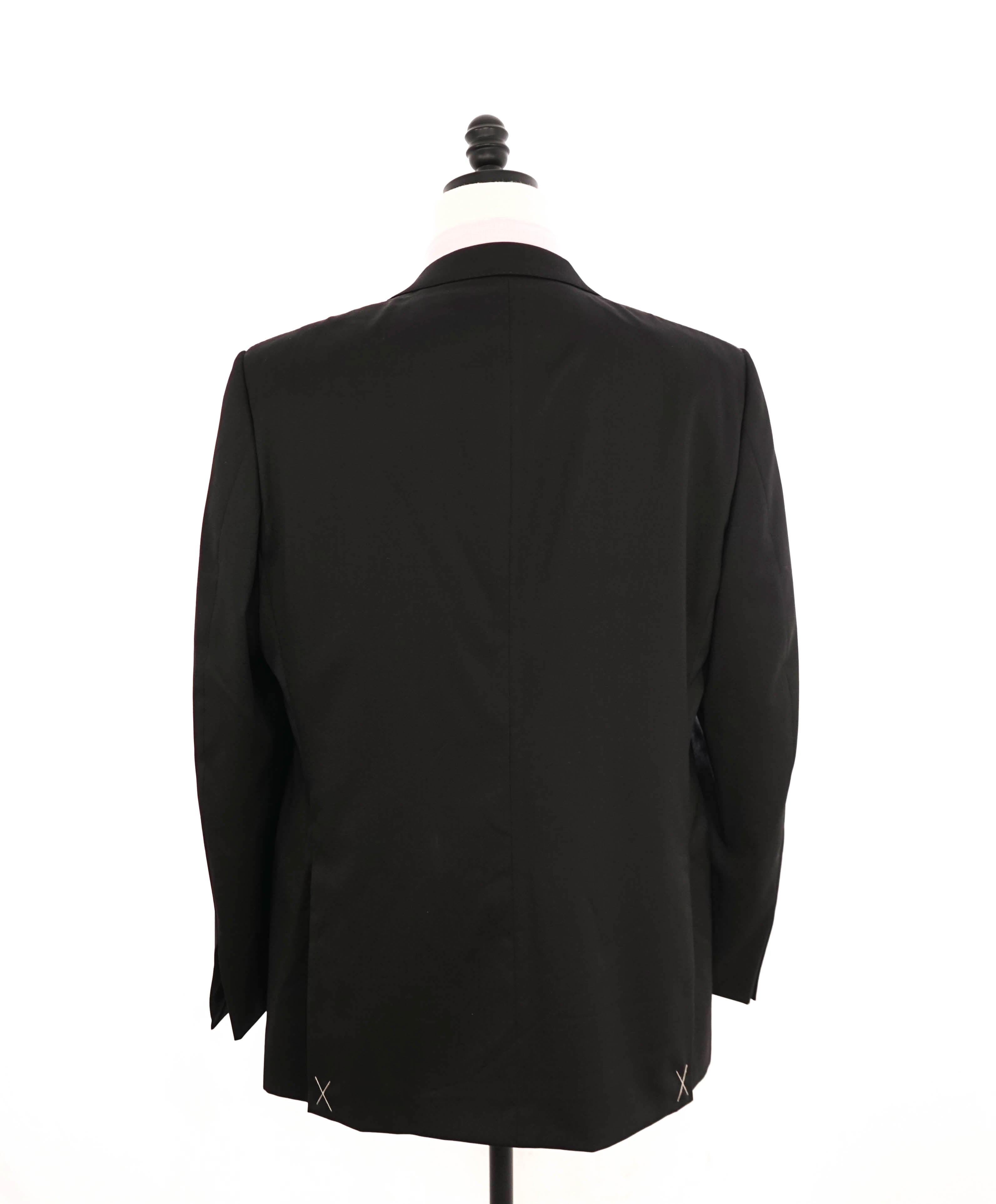 $3,995 ERMENEGILDO ZEGNA - PEAK LAPEL Black Wool Tuxedo 2-Piece - 44L