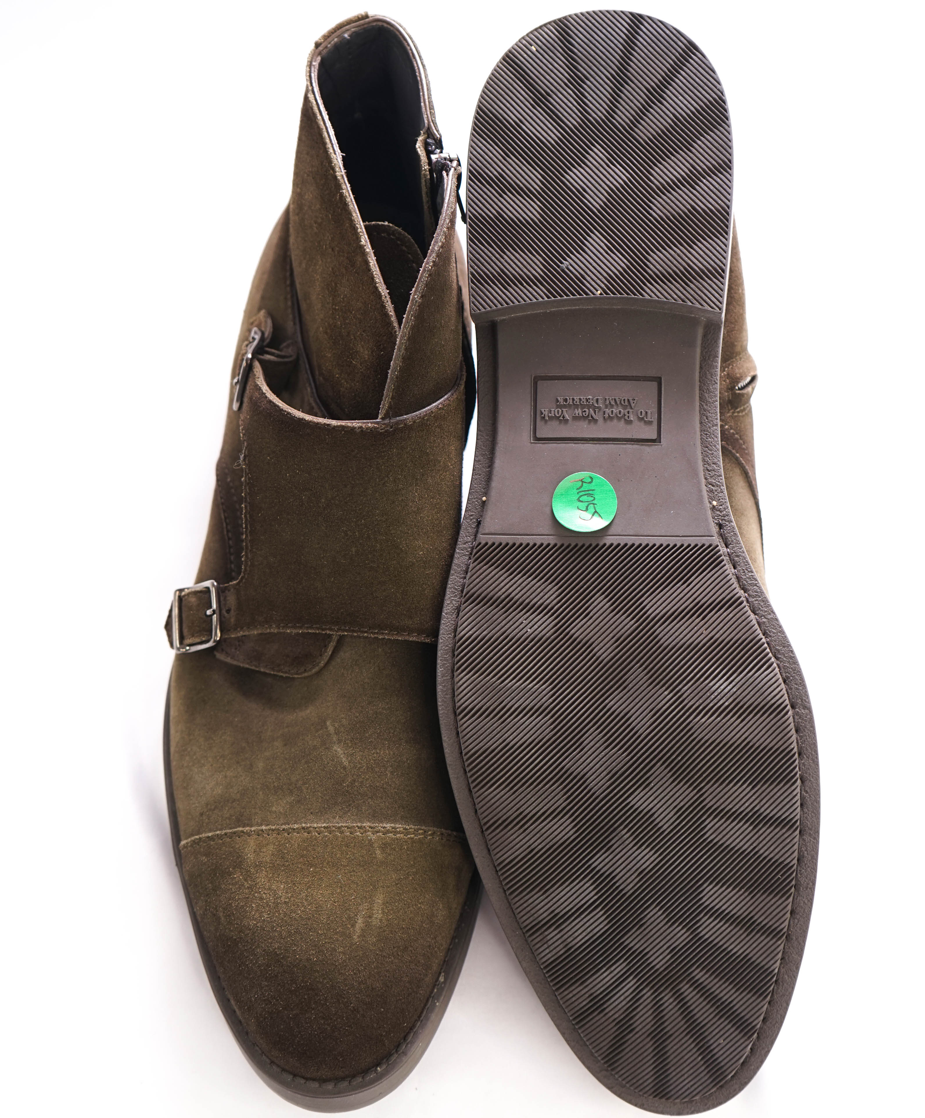 $495 TO BOOT NEW YORK - Double Monk Strap Boots W Zip - 13
