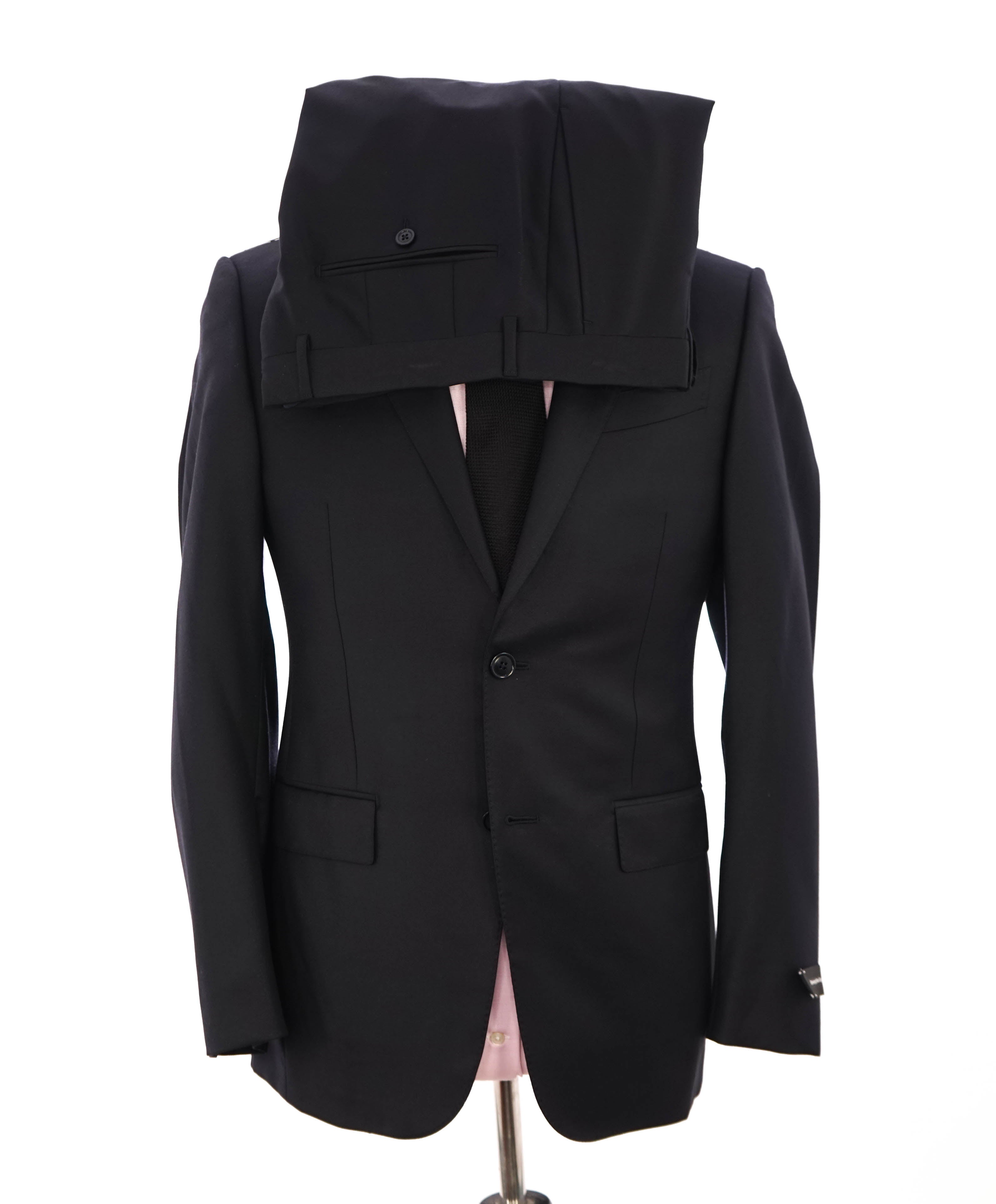 $3,995 ERMENEGILDO ZEGNA -"TROFEO" Navy CLOSET STAPLE Suit - 36R