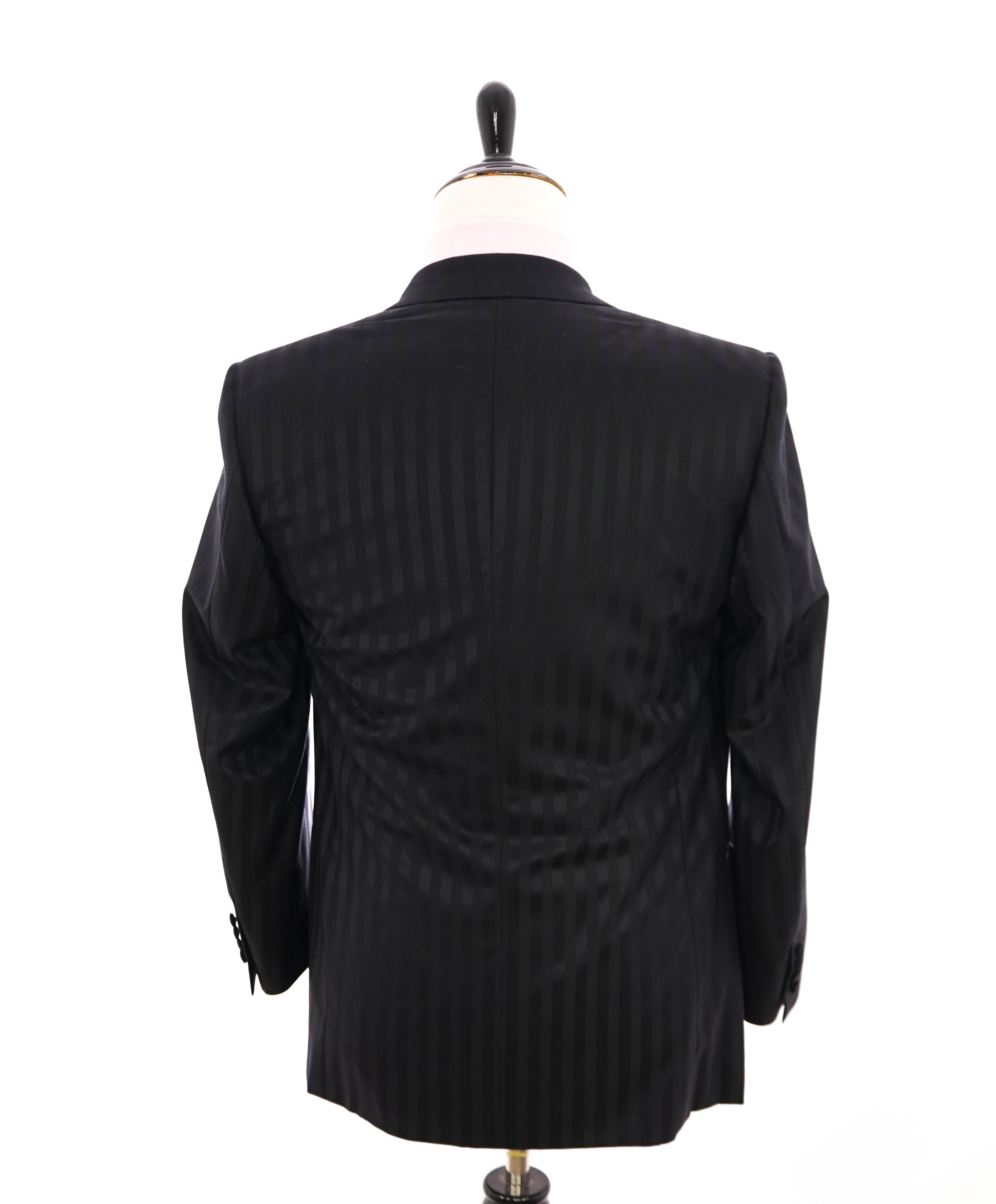 $5,995 BRIONI - *CELEB FAV* Hand Made Navy Stripe 180's Peak Tuxedo JACKET - 38S