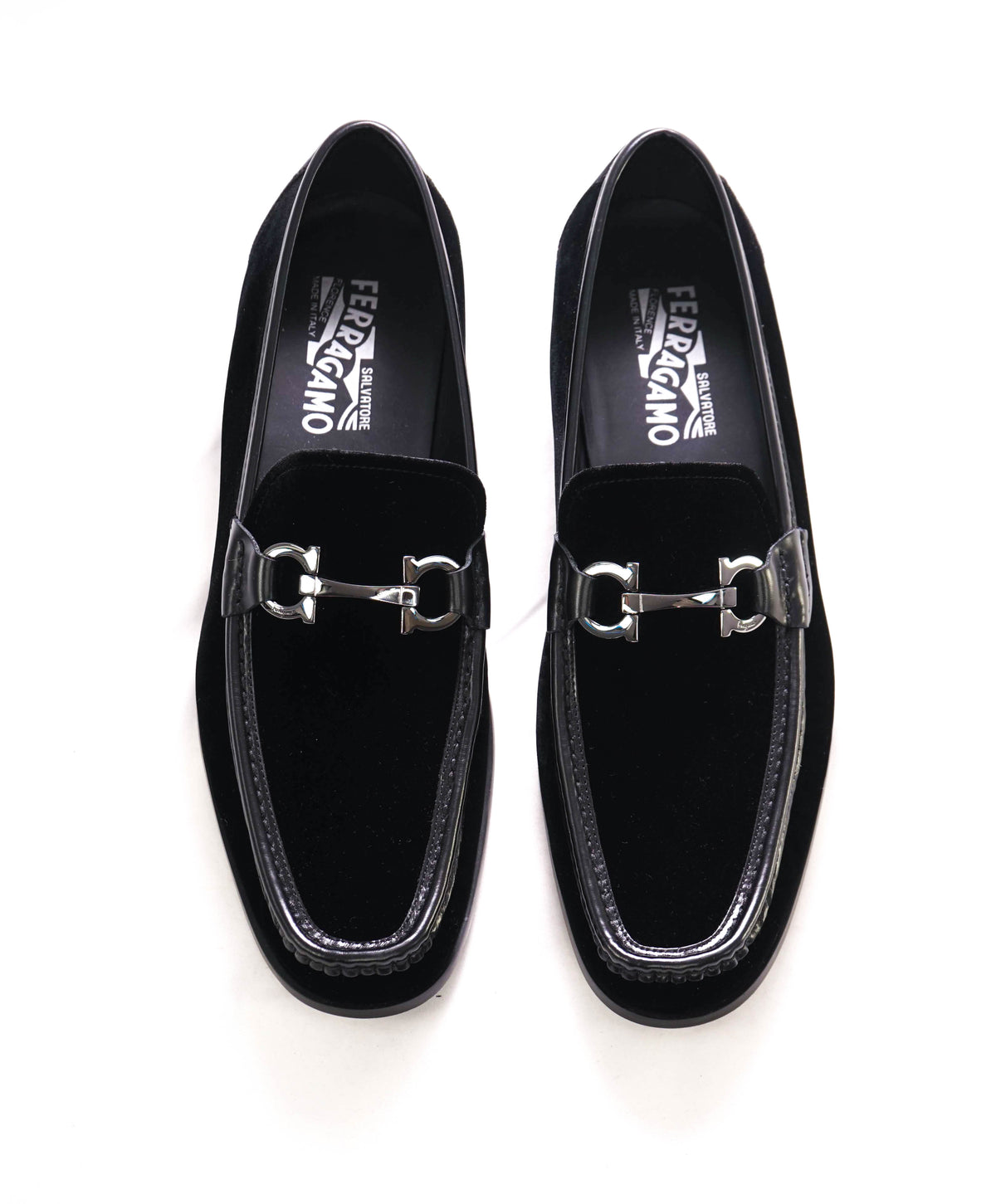Ferragamo Black Leather Loafers With Decorative Metal Bit - NWT Ferragamo Men main image 4