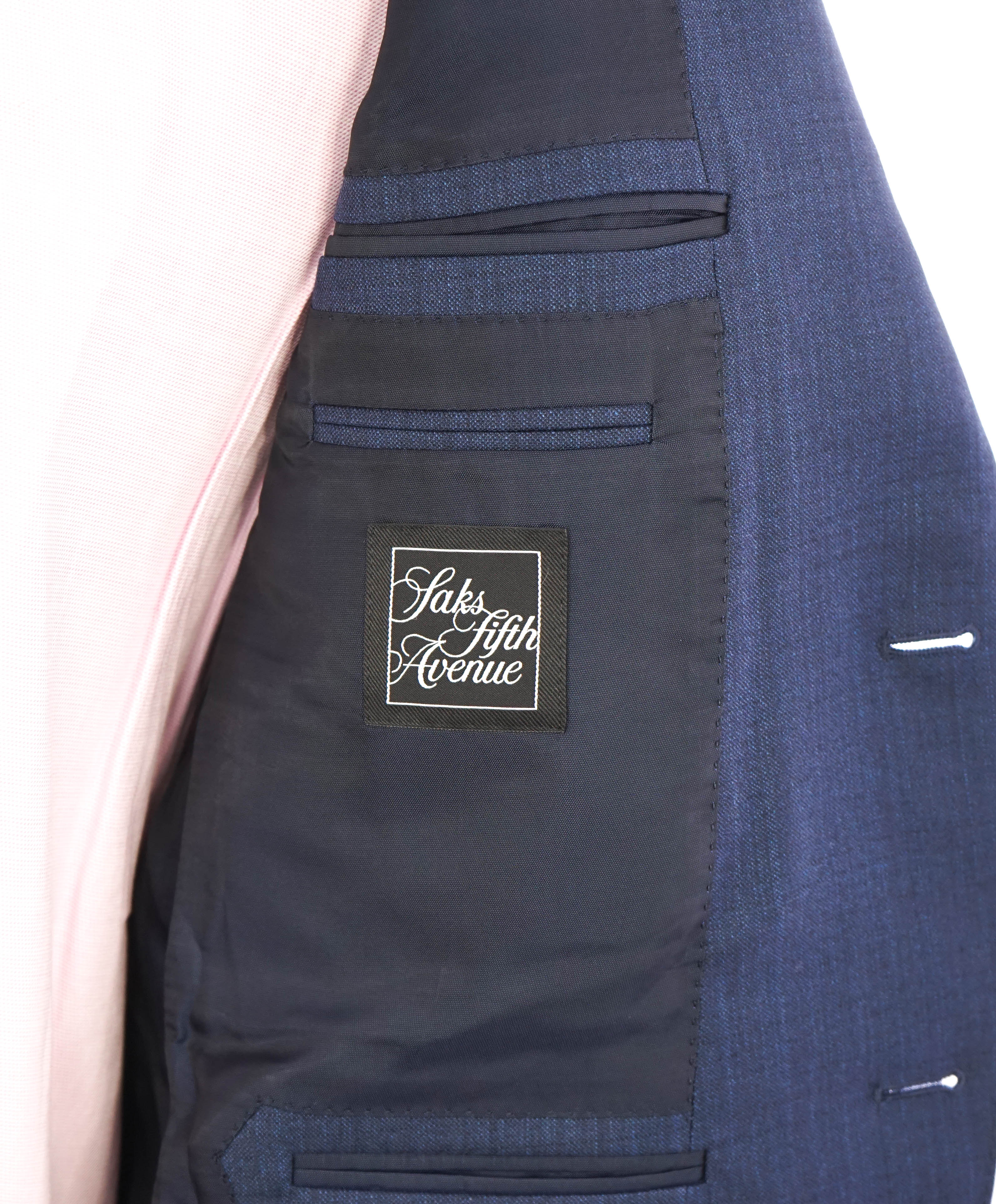 $3,295 ERMENEGILDO ZEGNA -“ACHILLFARM" SILK BLUE Subtle Check Blazer - 40R