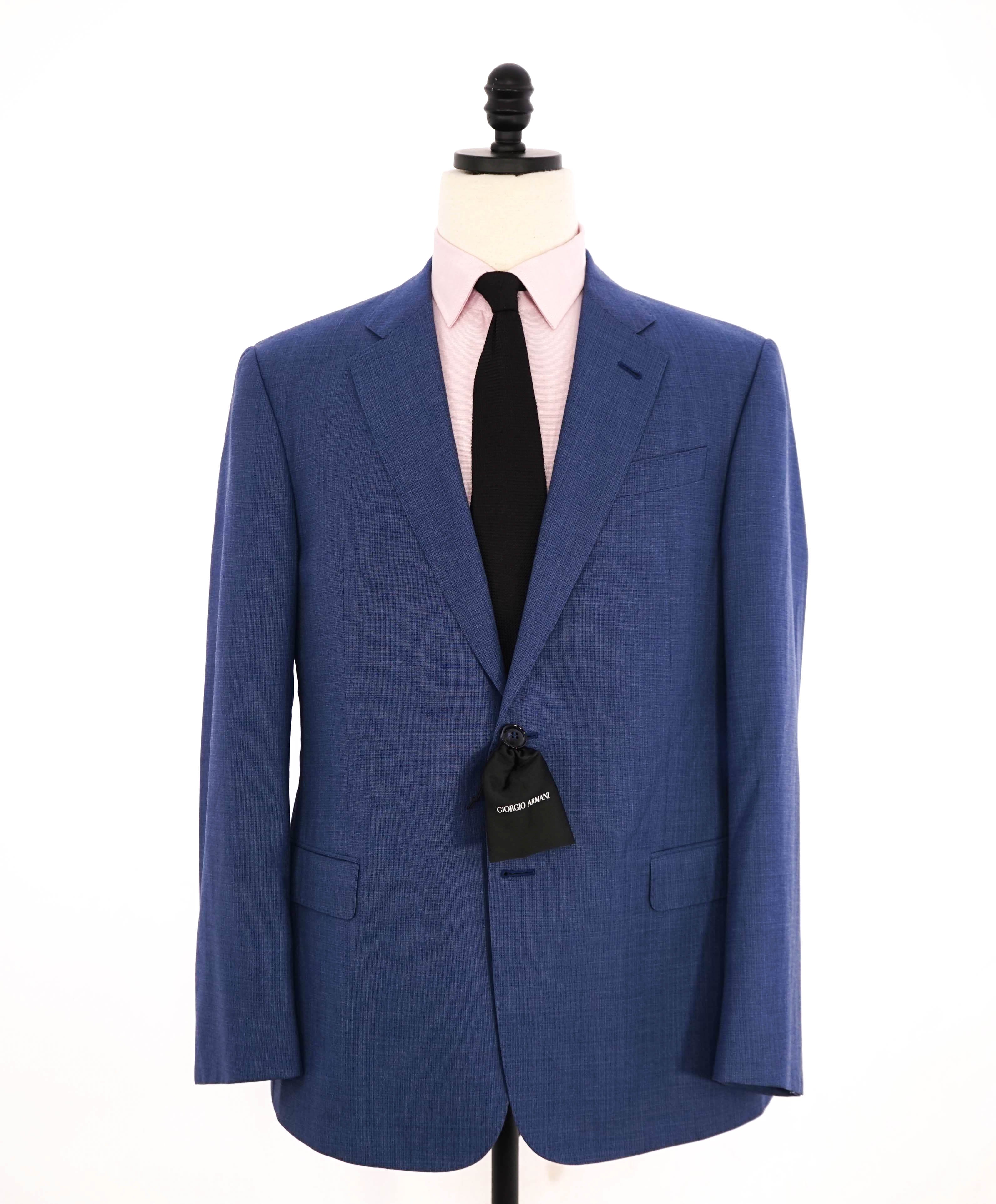 $3,795 GIORGIO ARMANI - "SOFT" Blue Notch Lapel SUPER 150's Suit - 42R