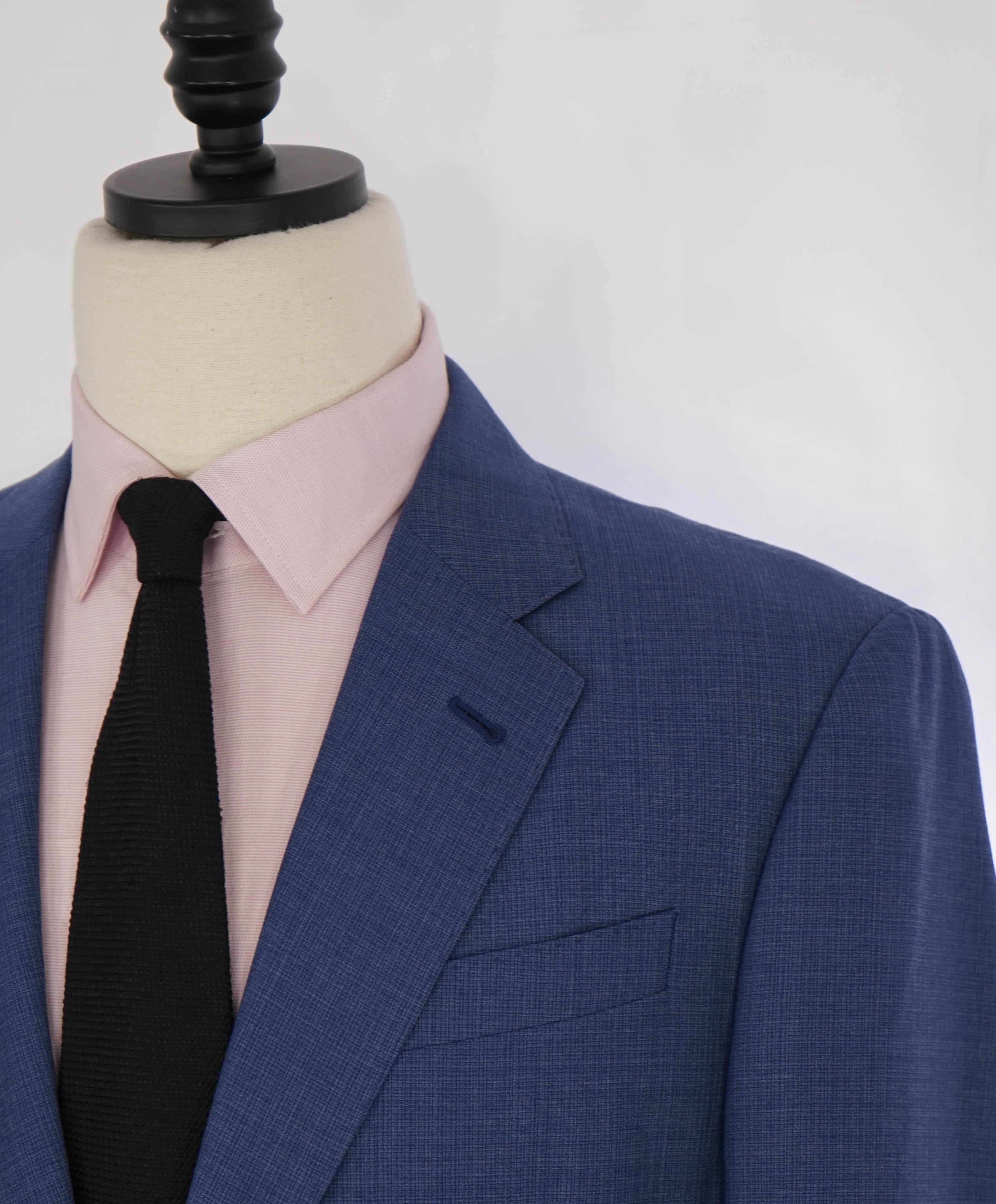 $3,795 GIORGIO ARMANI - "SOFT" Blue Notch Lapel SUPER 150's Suit - 42R