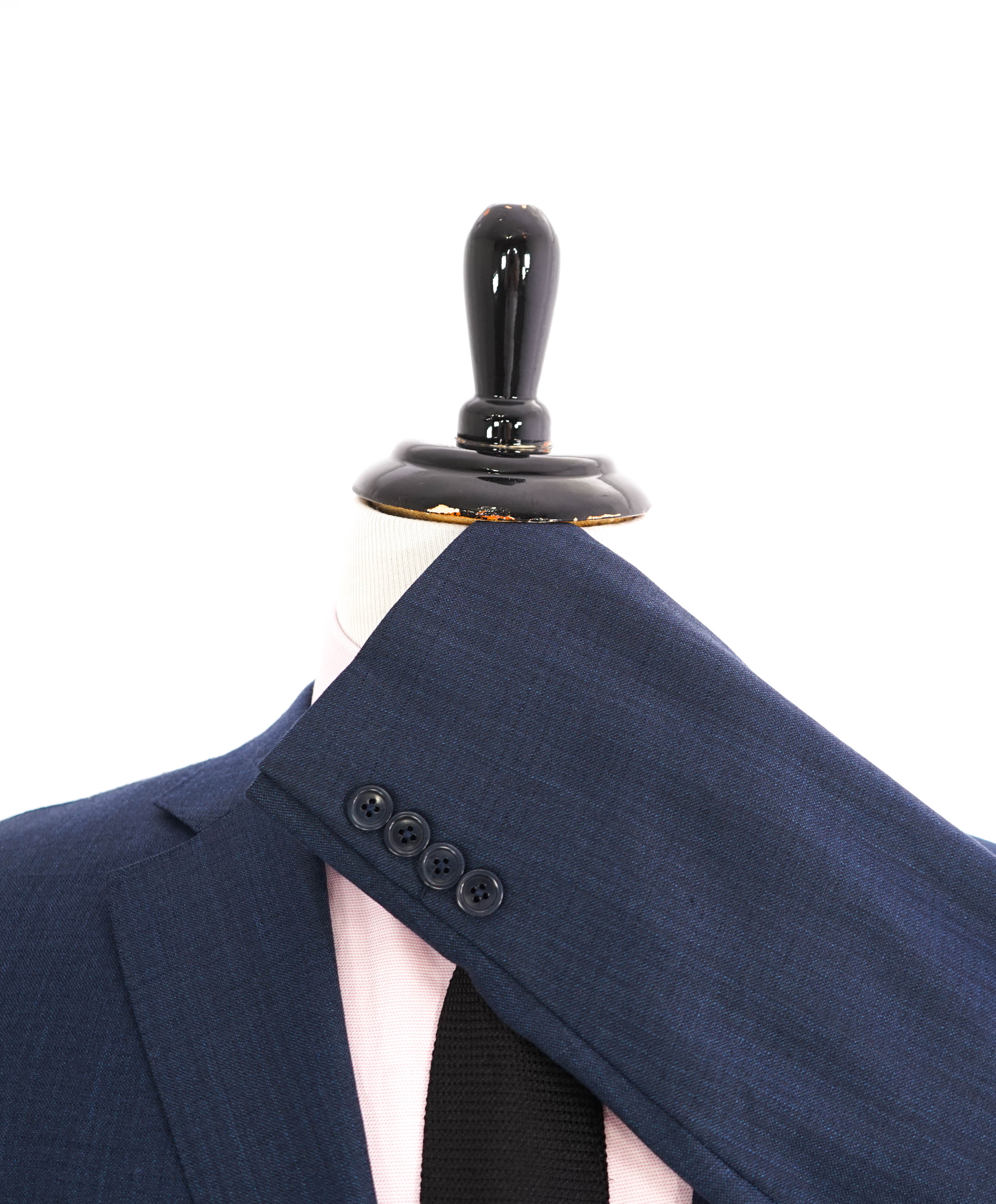 $3,295 ERMENEGILDO ZEGNA -“ACHILLFARM" SILK BLUE Subtle Check Blazer - 44L