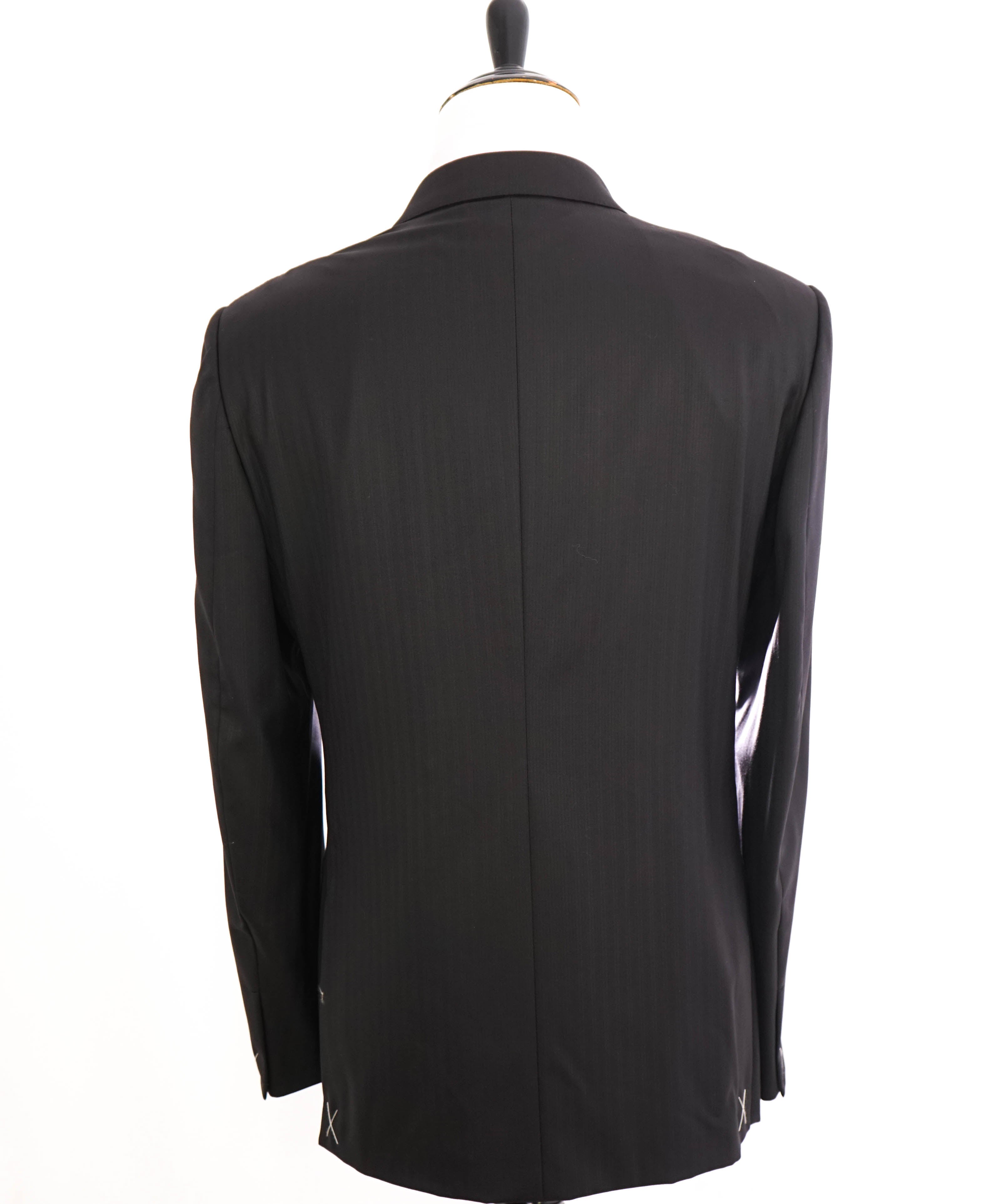 ERMENEGILDO ZEGNA - "15 MILMIL 15" Black Tonal Texture Blazer - 46R