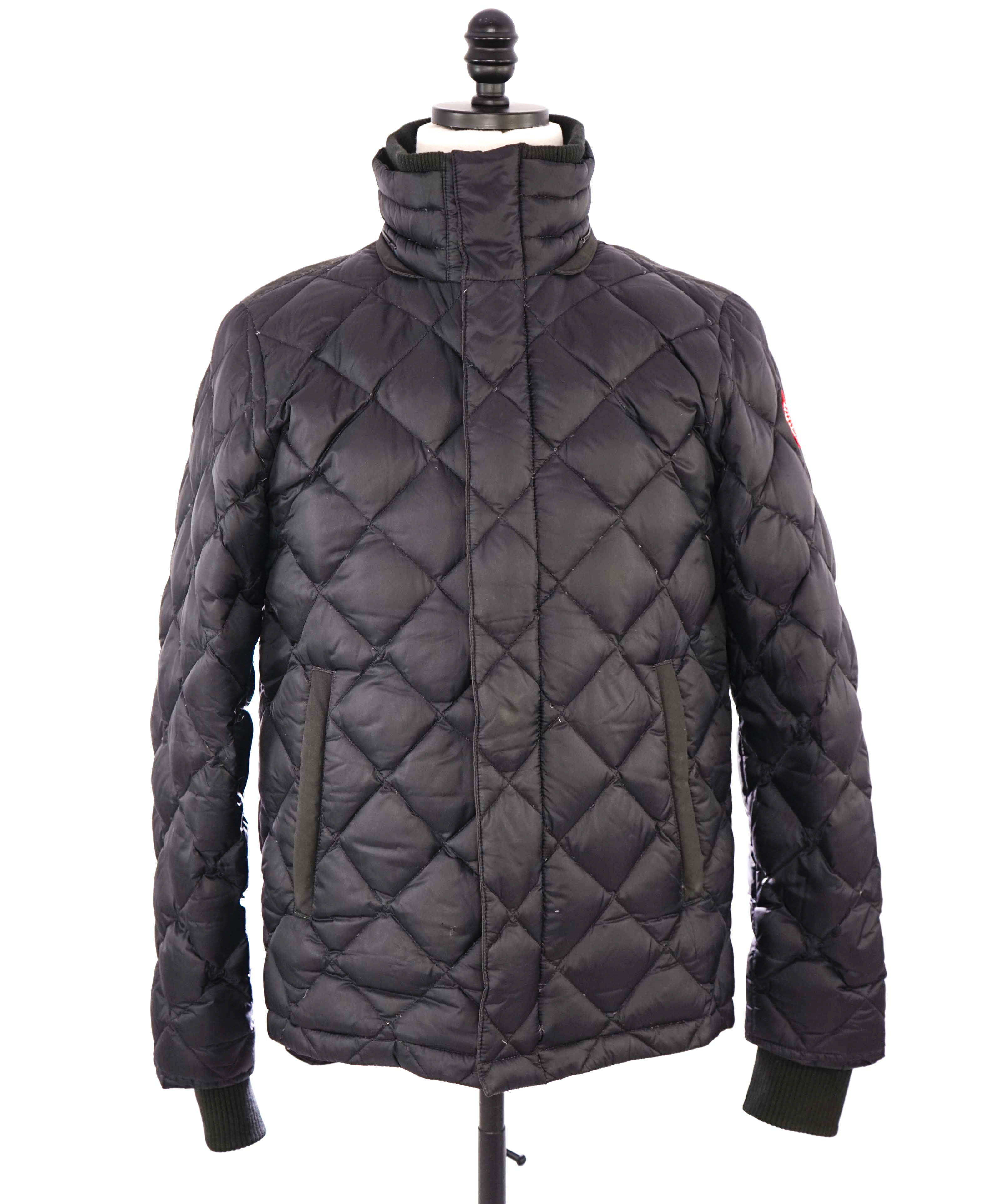 $1,095 CANADA GOOSE - "HENRICKSON" Black Water Resistant Down Coat - Small