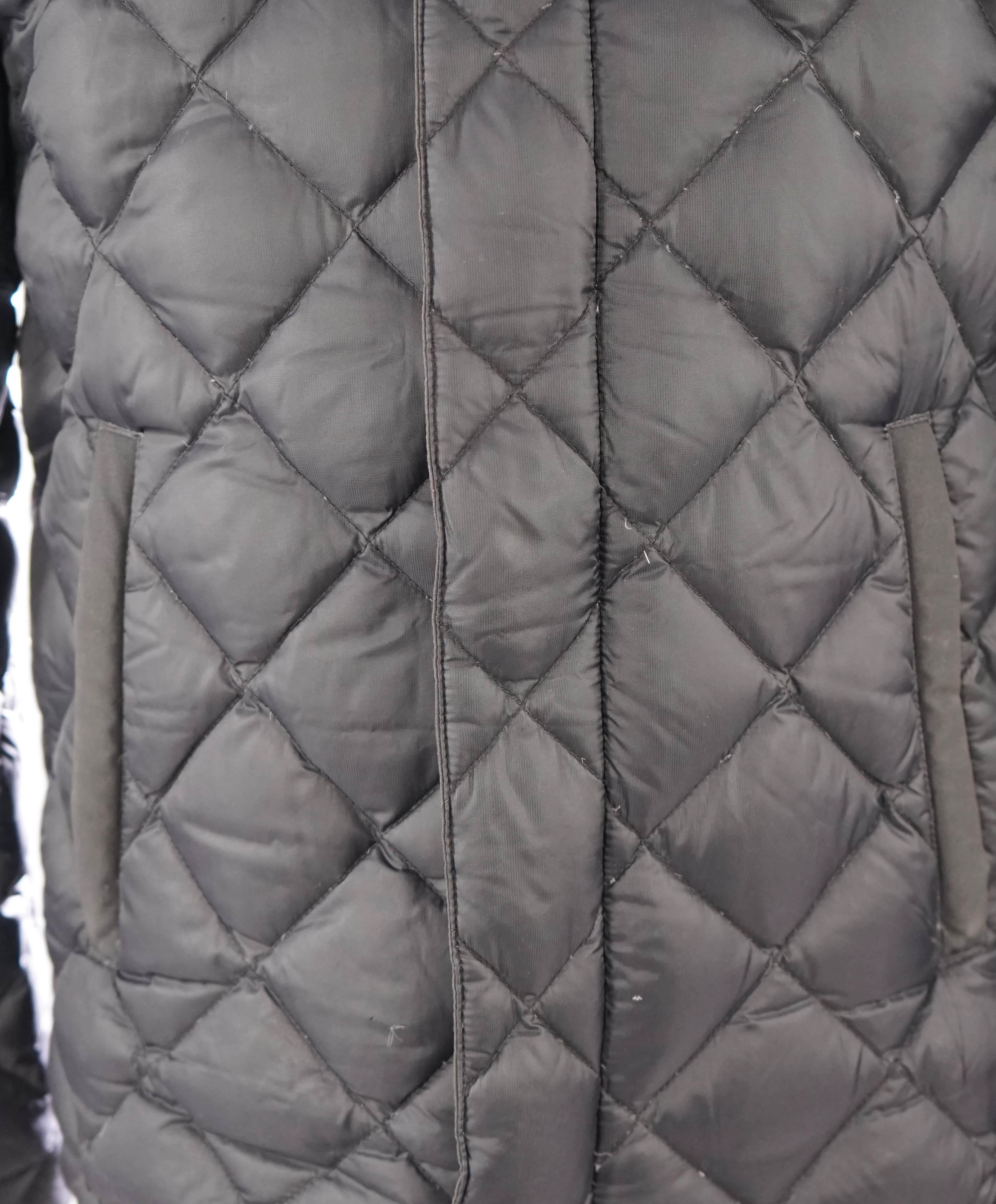 $1,095 CANADA GOOSE - "HENRICKSON" Black Water Resistant Down Coat - Small