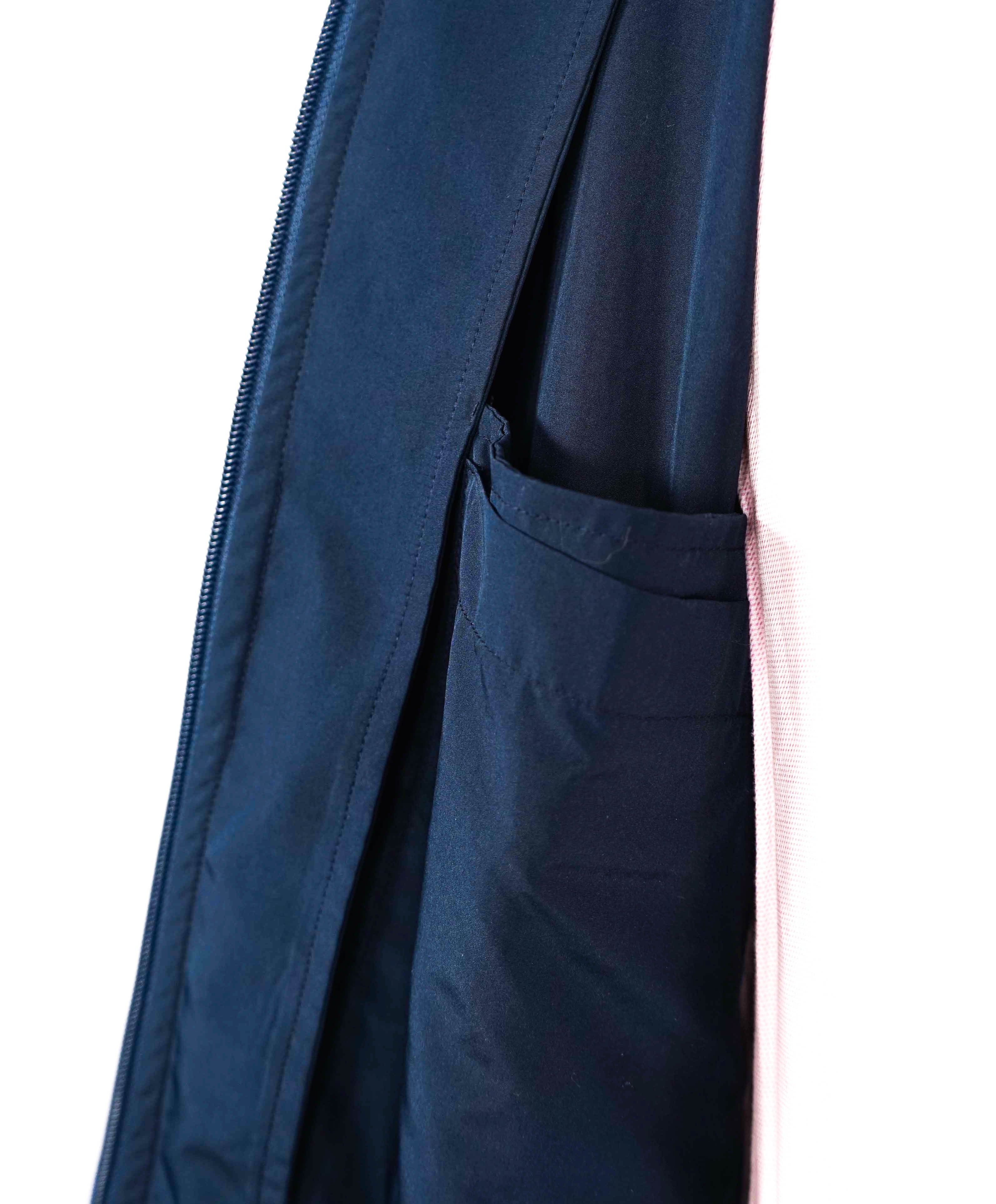 $2,995 KITON - Navy Waterproof Windbreaker With Logo Detailing - 40 US (50EU) M