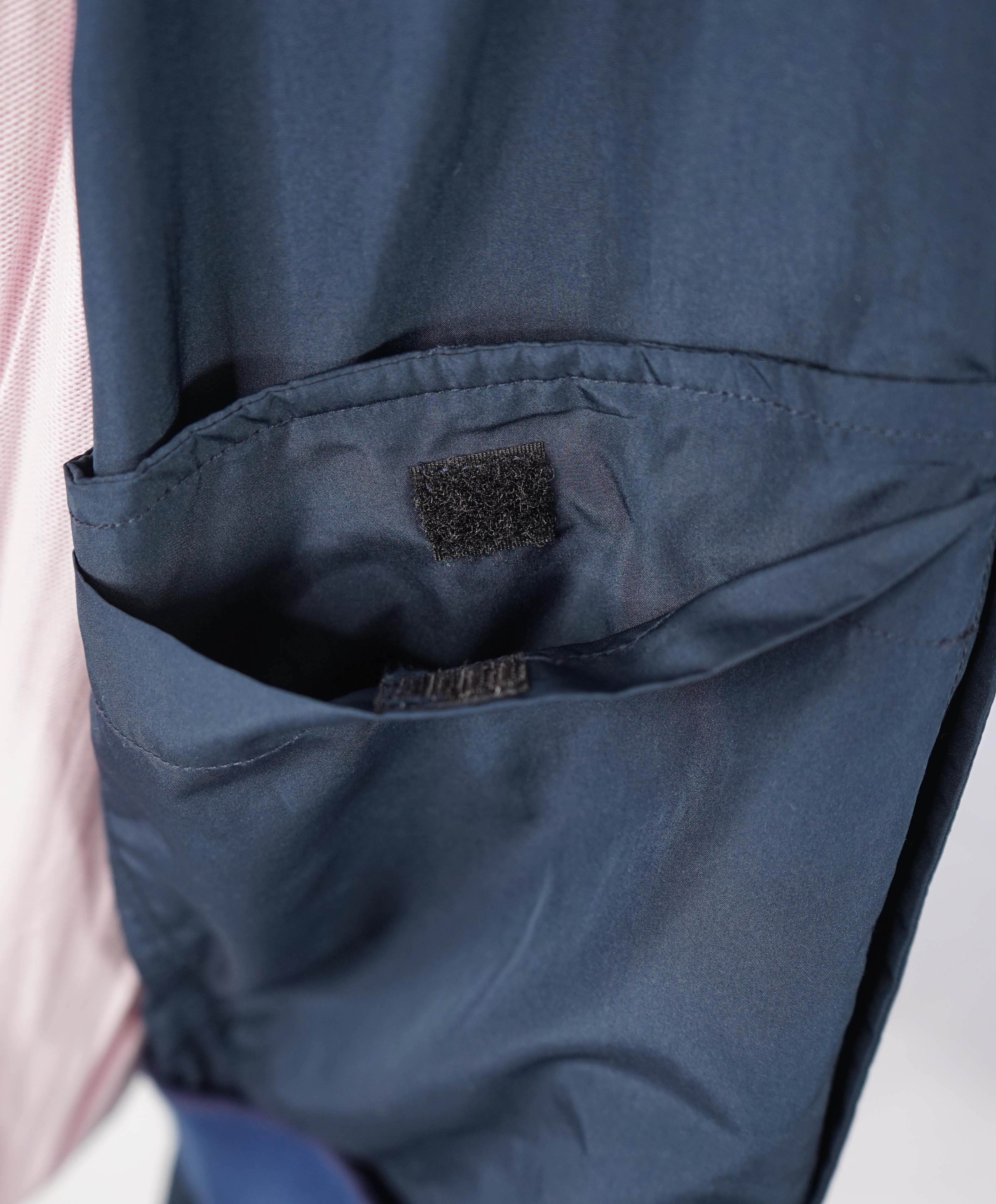 $2,995 KITON - Navy Waterproof Windbreaker With Logo Detailing - 40 US (50EU) M