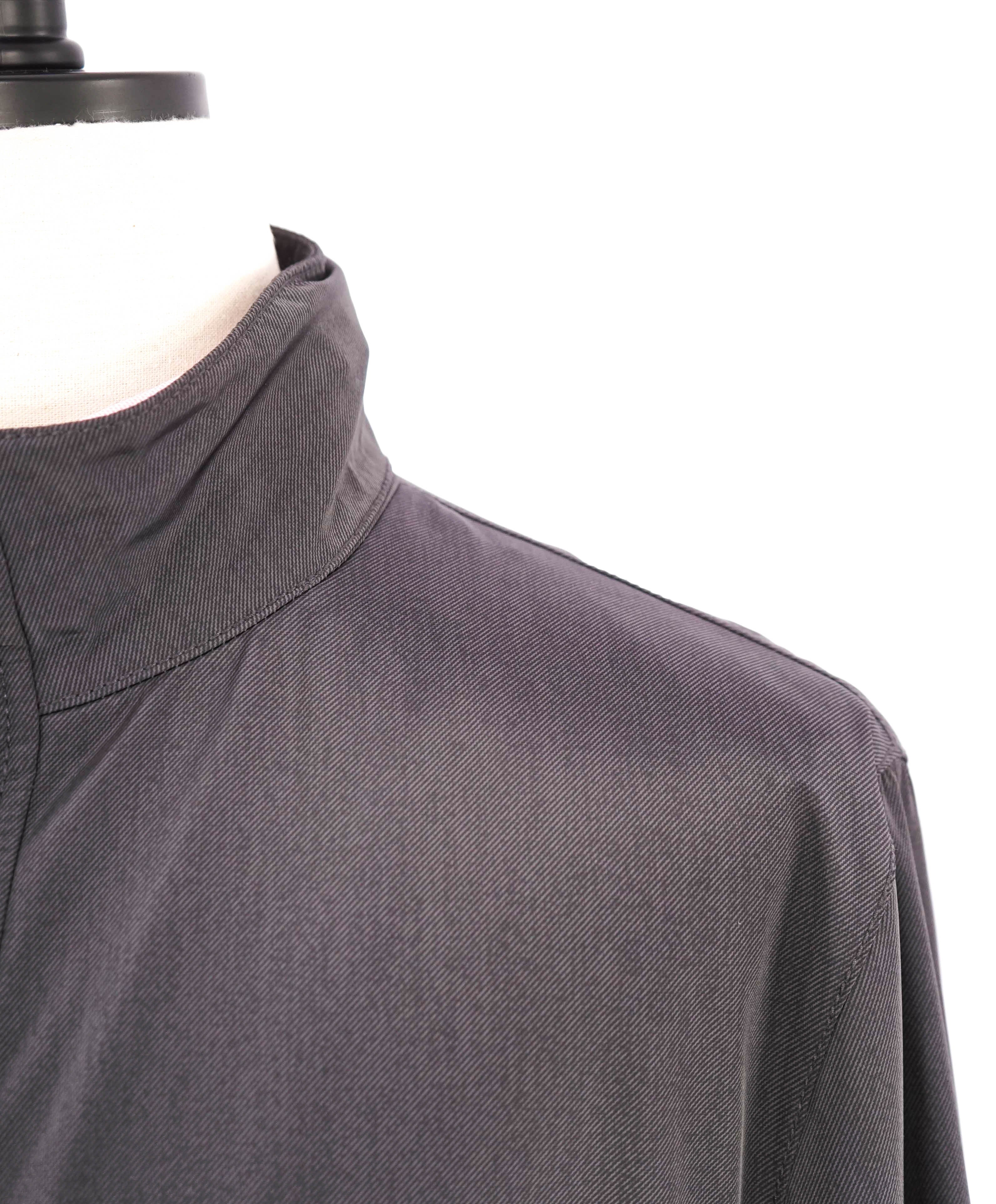 $1,195 ARMANI COLLEZIONI - "Water Repellent" Gray HOOD Jacket Coat - 44 US