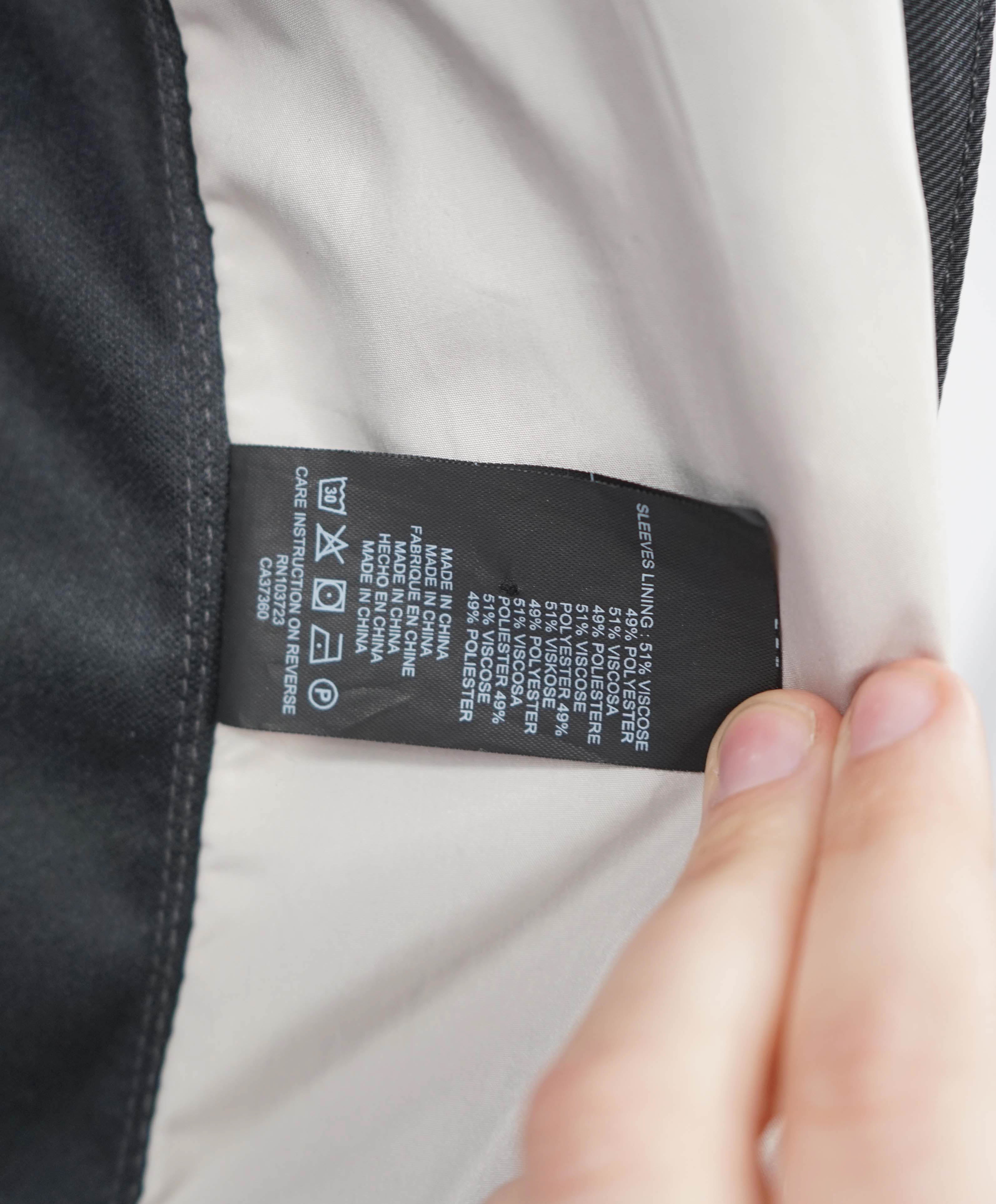 $1,195 ARMANI COLLEZIONI - "Water Repellent" Gray HOOD Jacket Coat - 44 US