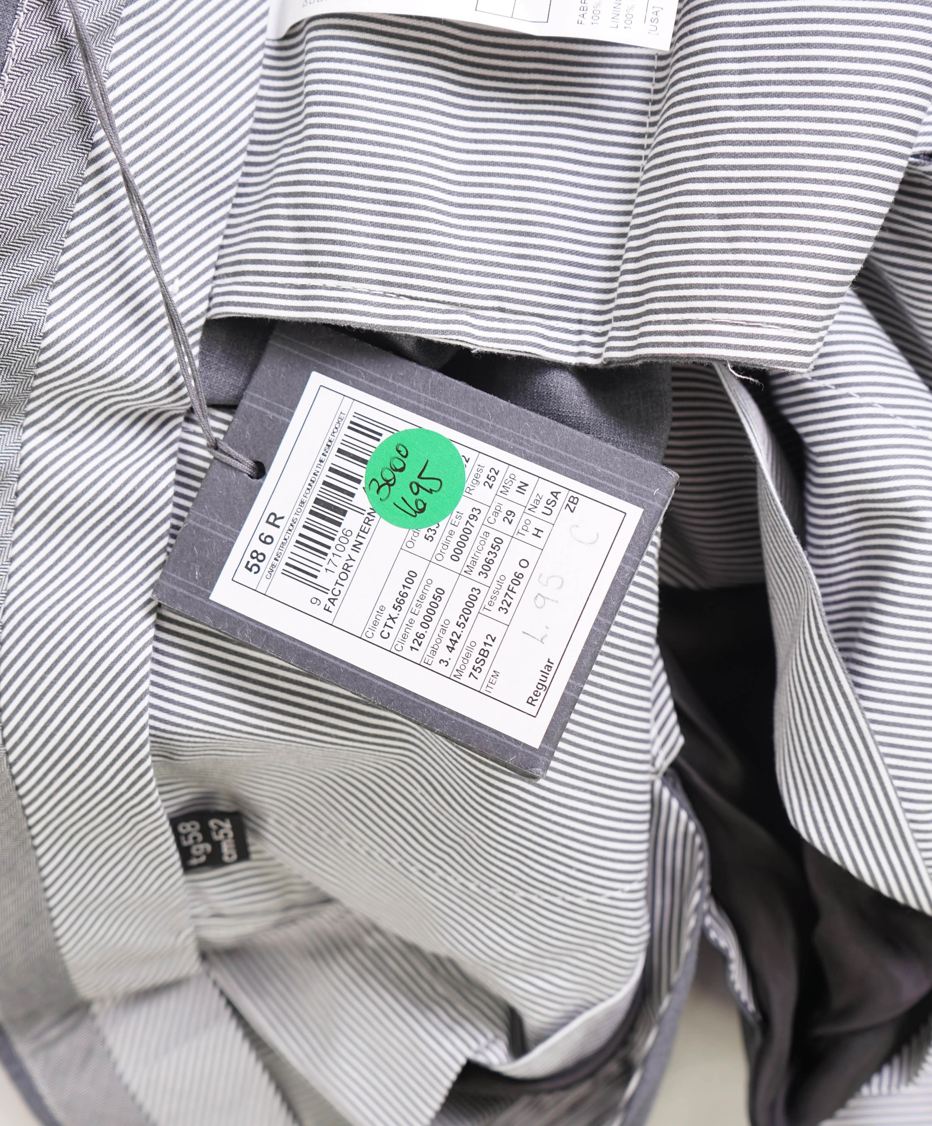 $890 ERMENEGILDO ZEGNA -"High Performance All Season" Gray Pants - 42W (48R)