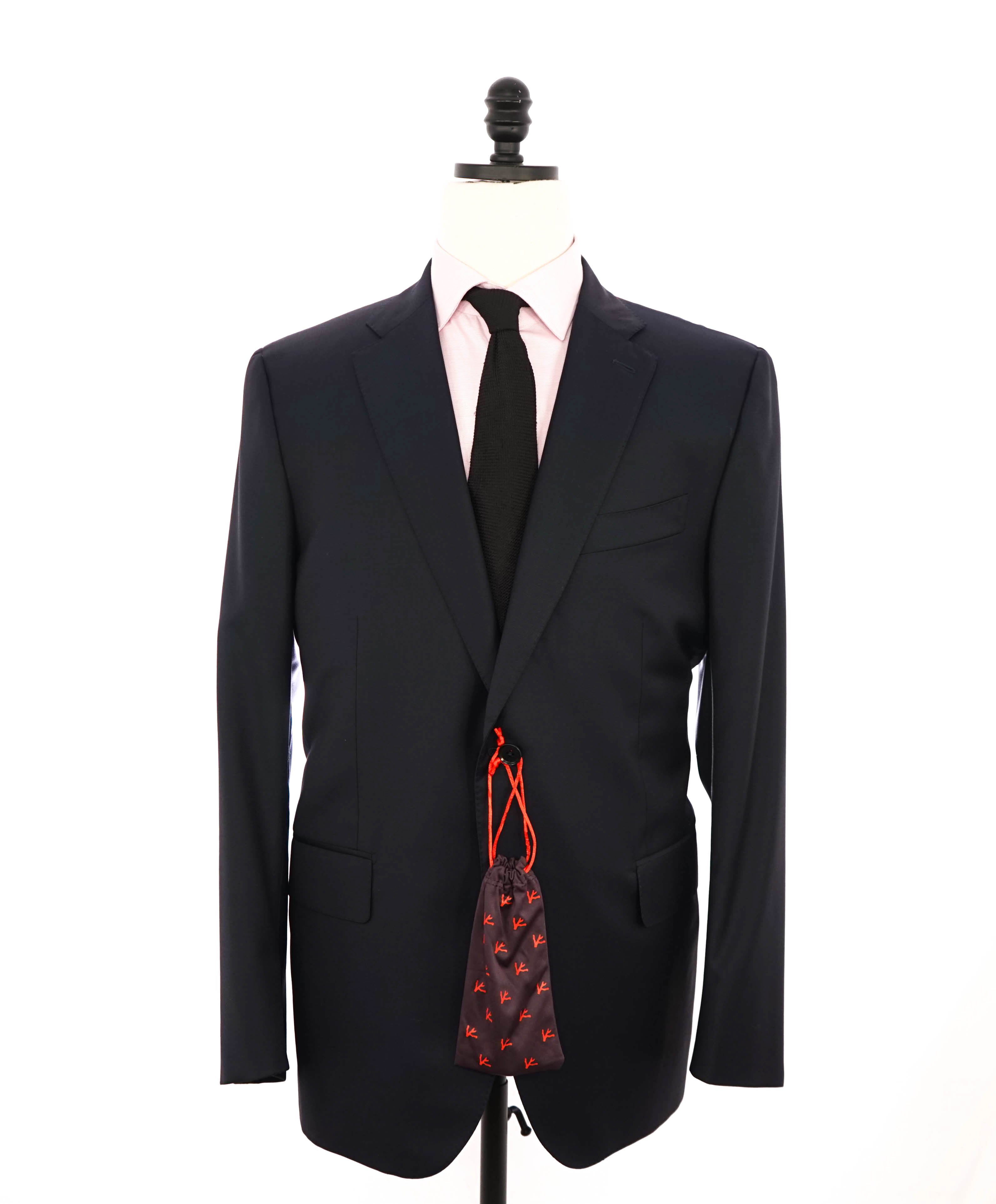 $3,750 ISAIA - Navy Blue "SANITA" *CLOSET STAPLE* Coral Pin Suit - 48R