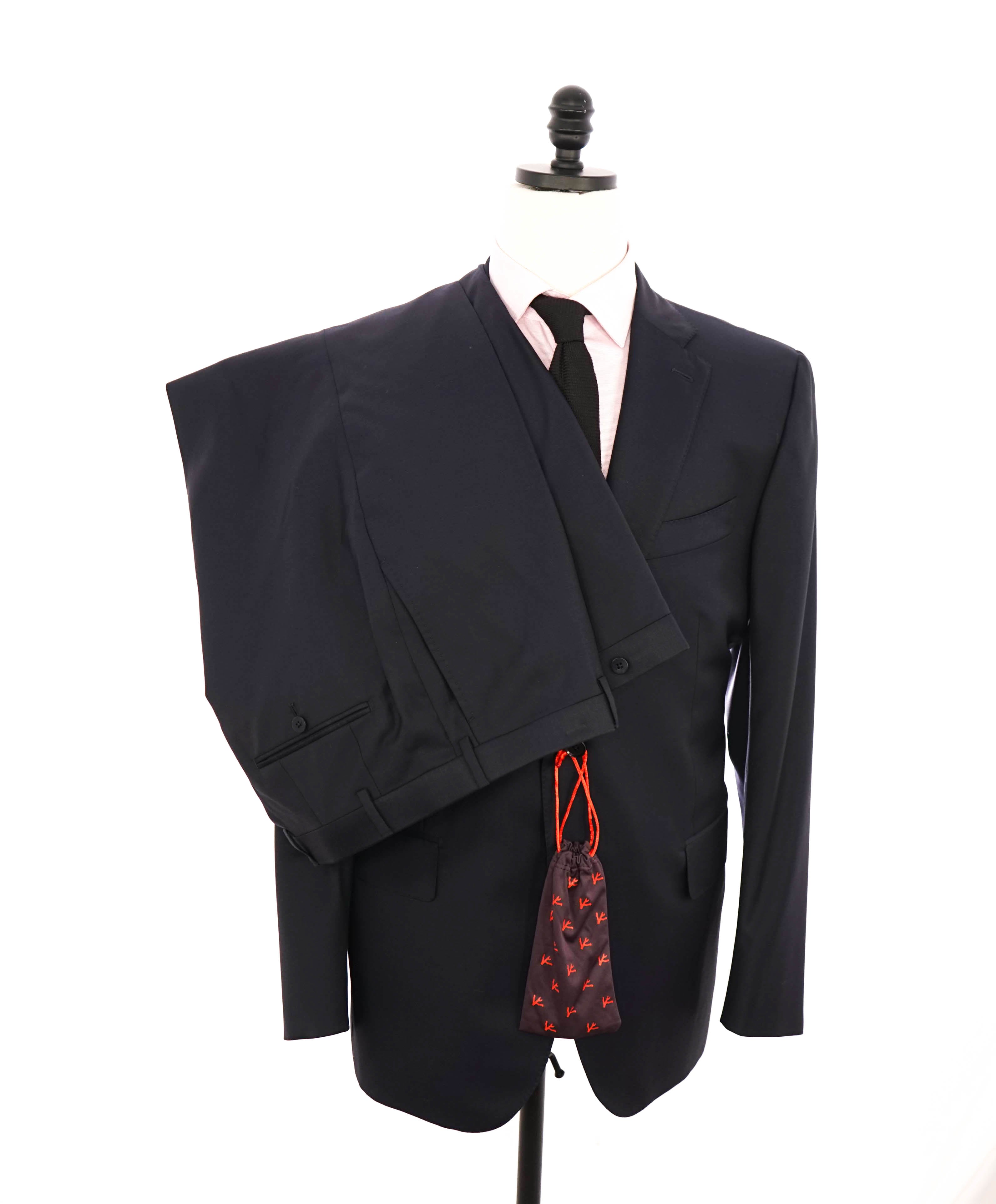 $3,750 ISAIA - Navy Blue "SANITA" *CLOSET STAPLE* Coral Pin Suit - 48R