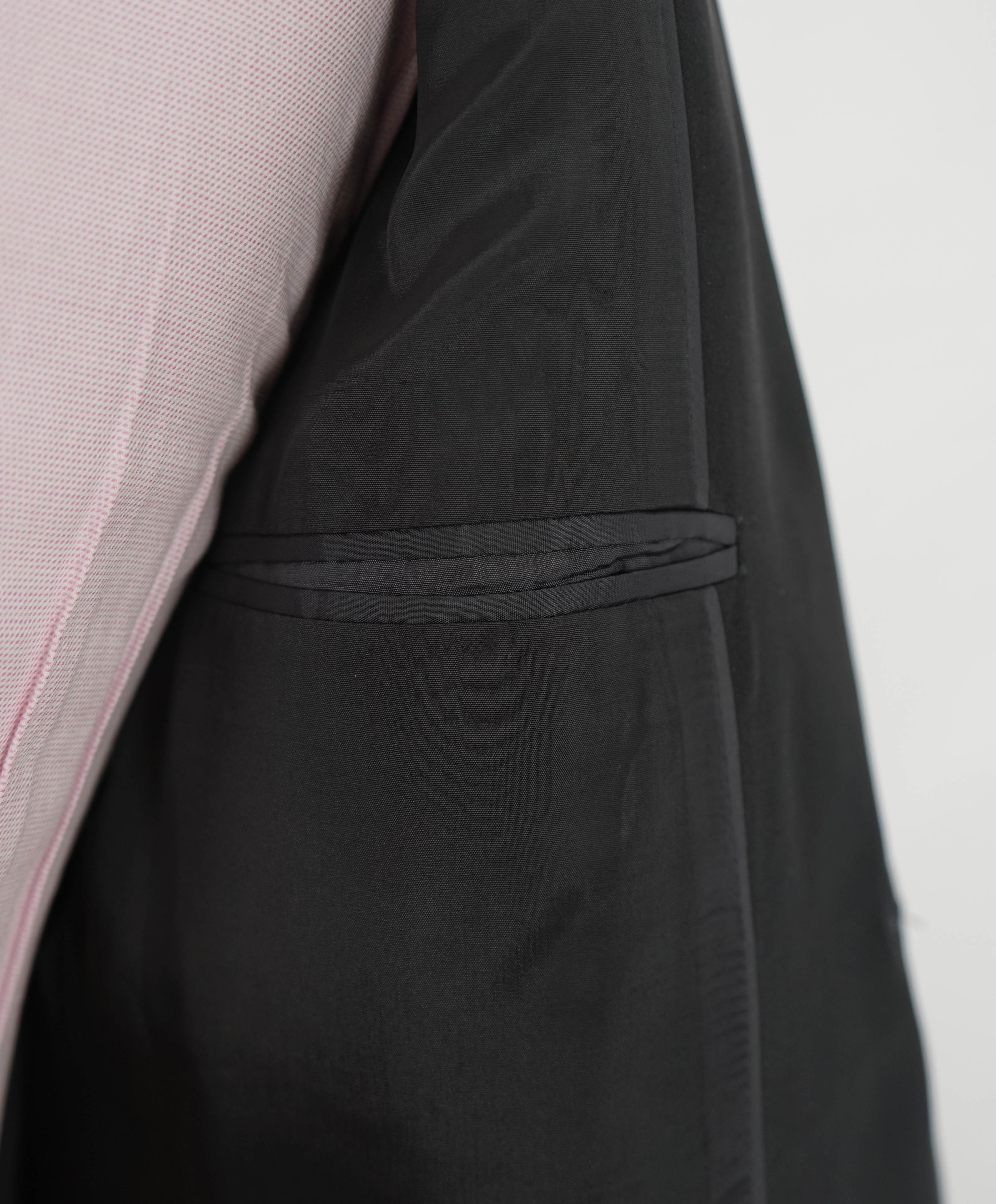 $1,995 EMPORIO ARMANI - “M LINE” 1-Btn Peak Lapel Tuxedo Suit - 44R