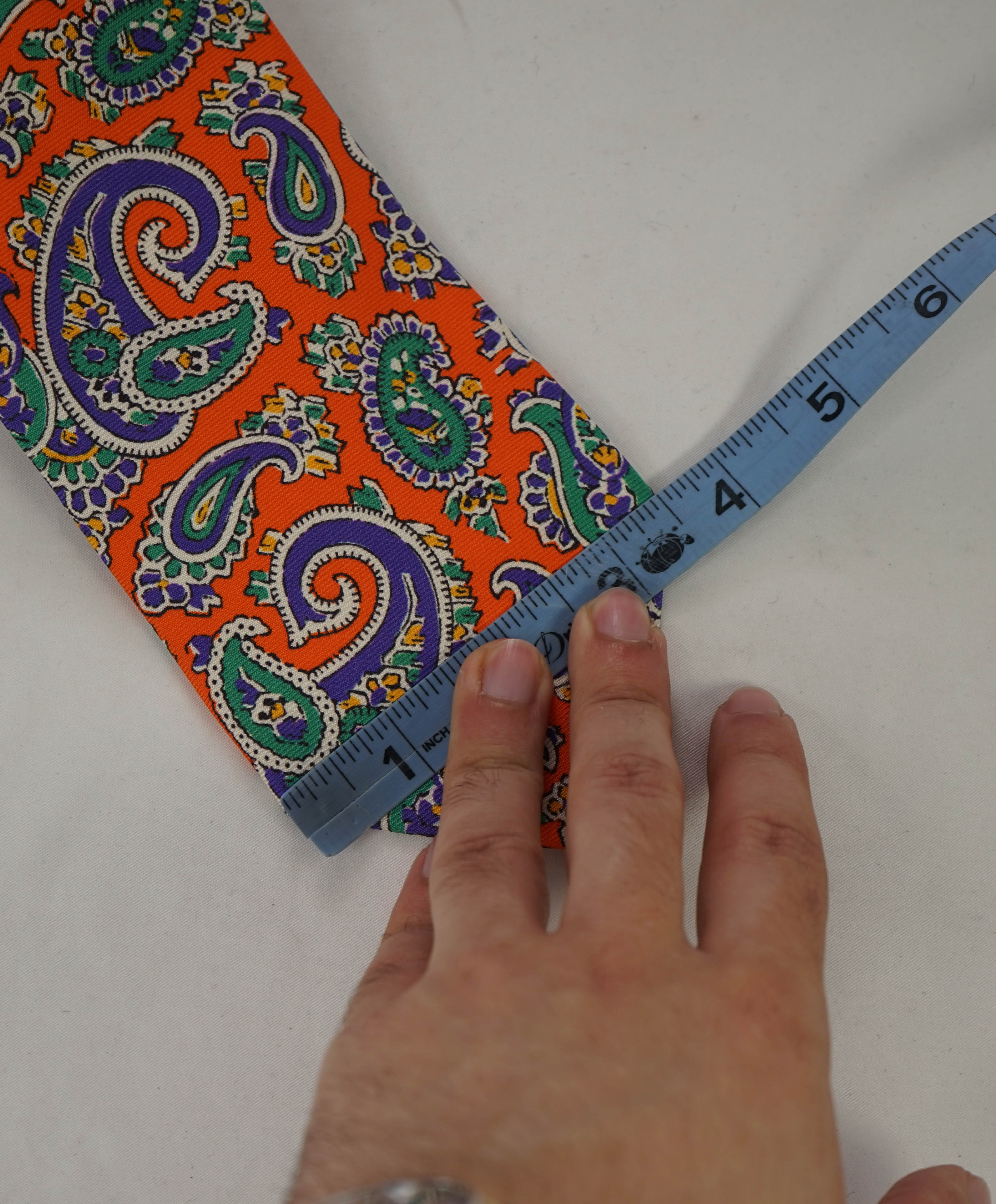 $140 POLO RALPH LAUREN - 'Hand Made In Italy' Orange Paisley - Tie