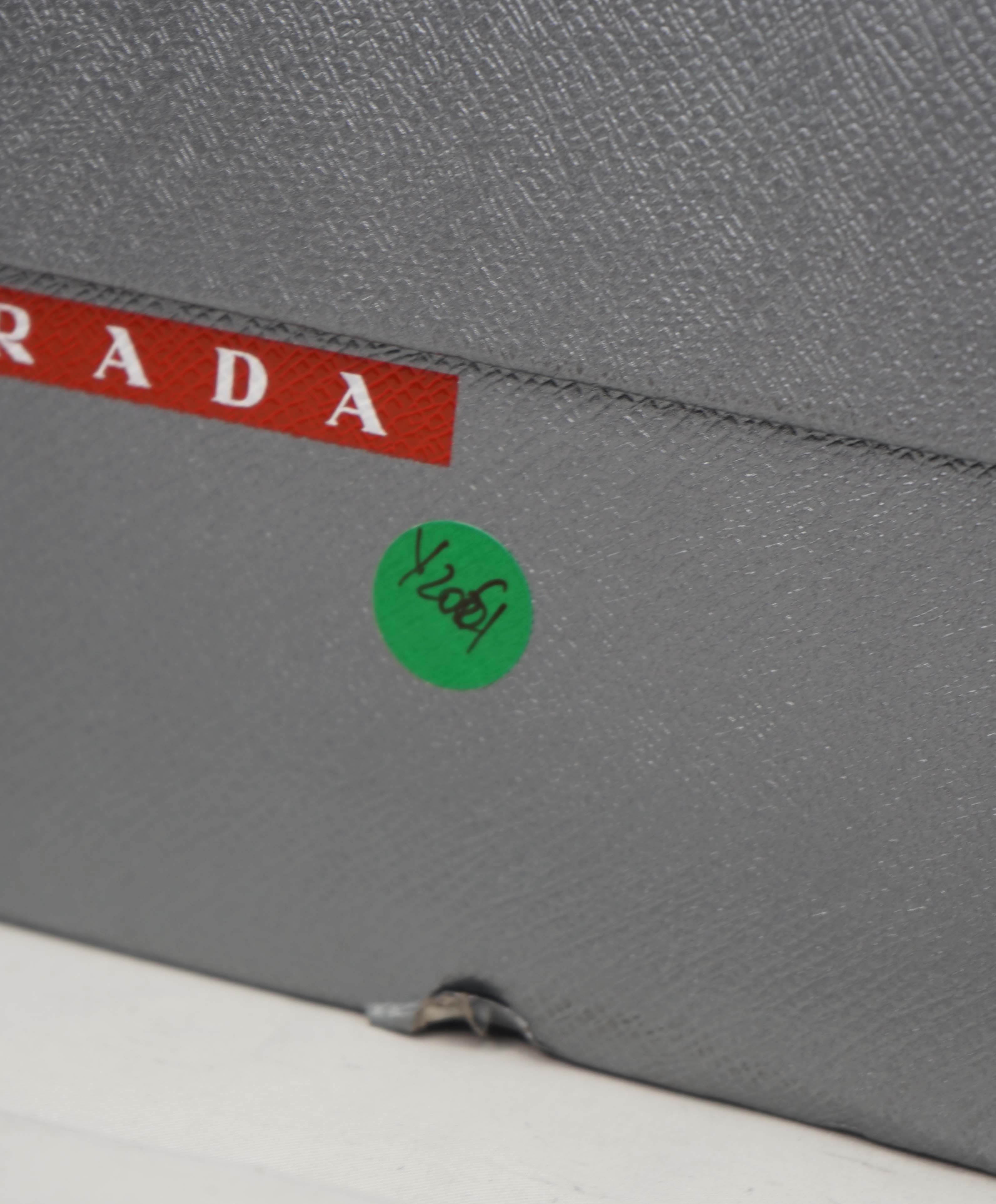 $850 PRADA - *LINEA ROSSA* Black Slip On Logo Vamp Loafer - 8 US (7 Prada)