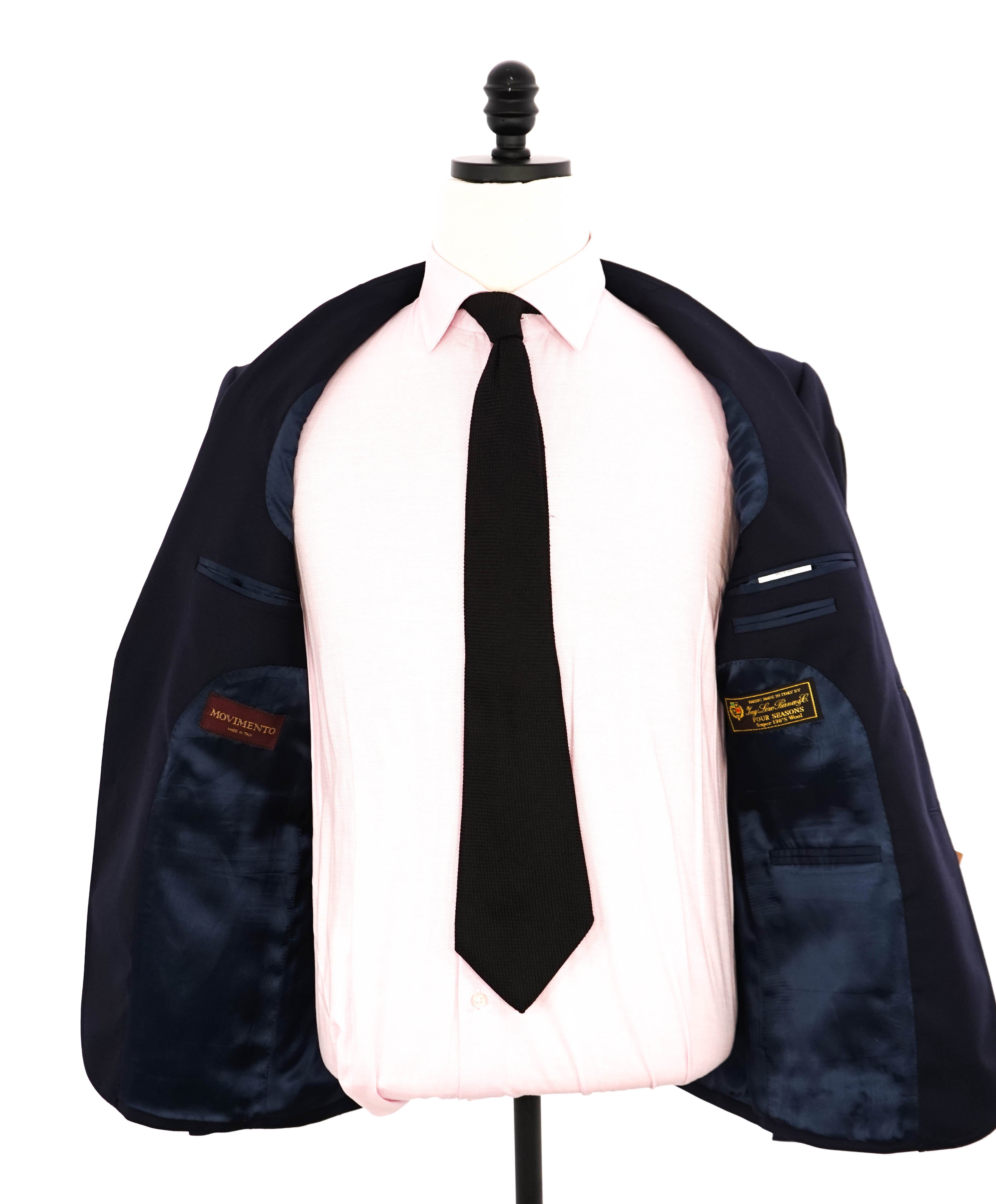 LORO PIANA -MOVIMENTO *CLOSET STAPLE* “Four Seasons” 130s Navy Blazer- 42S