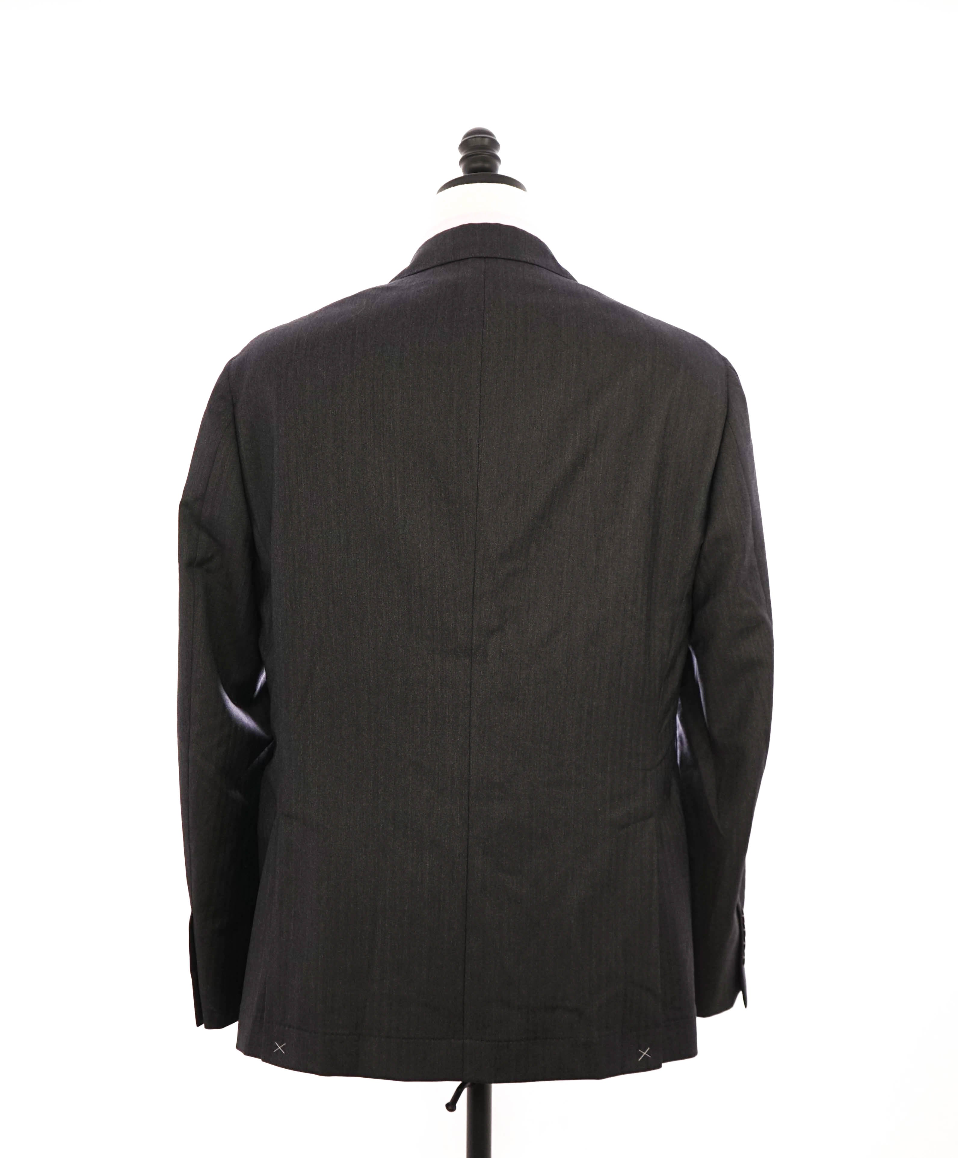 BRUNELLO CUCINELLI - *CLOSET STAPLE* Gray Micro Herringbone Semi-Lined Suit - 42R