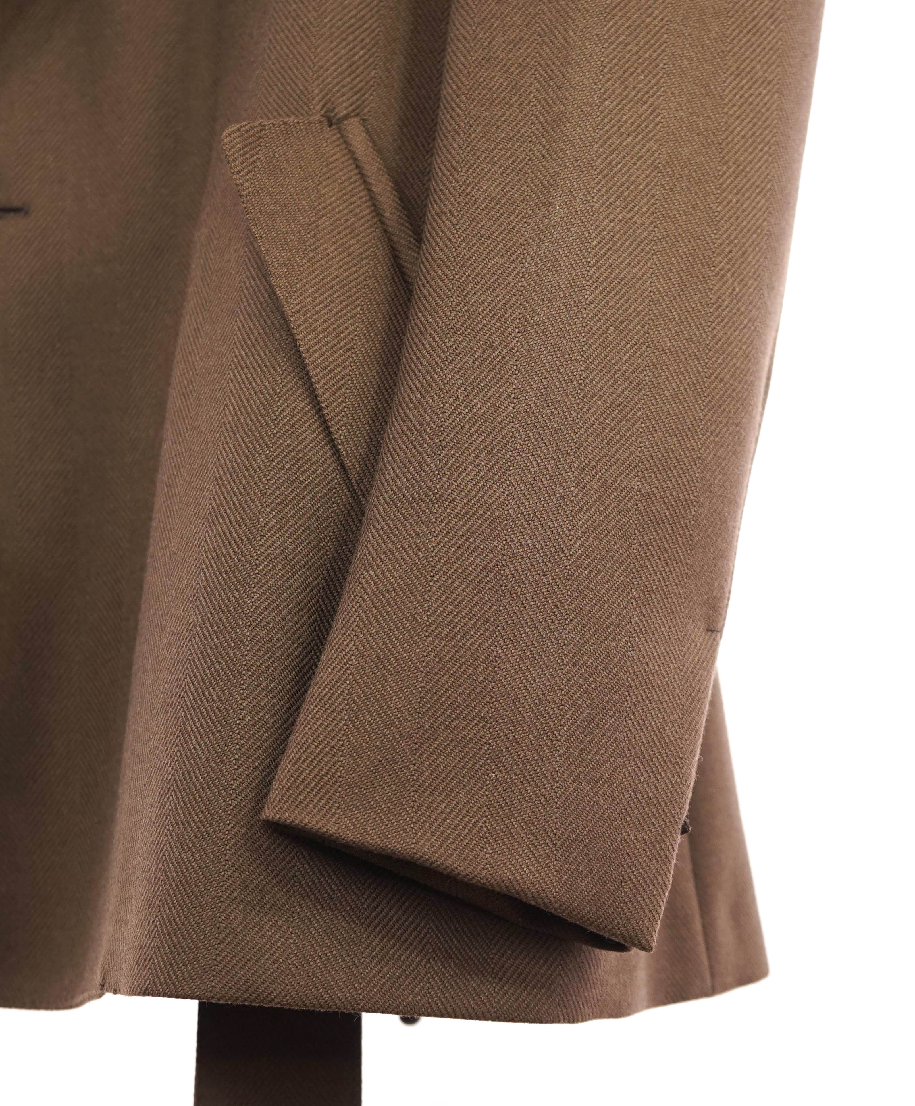 $5,990 ERMENEGILDO ZEGNA *COUTURE* - Belted Runway Jacket Coat Blazer- 46R