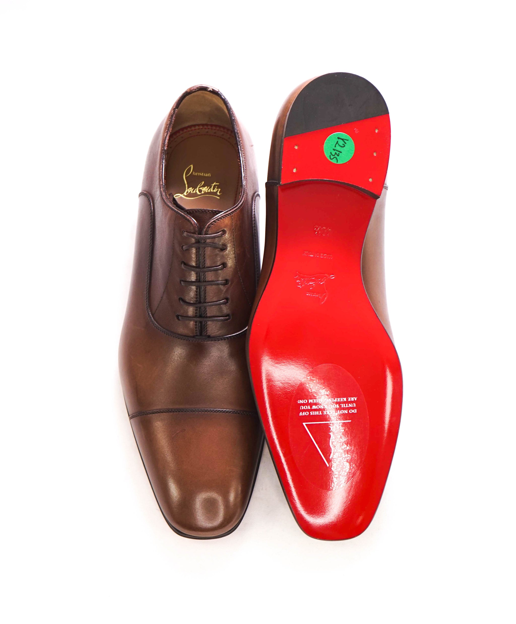 $1,050 CHRISTIAN LOUBOUTIN - *GREGGO* Brown Oxfords