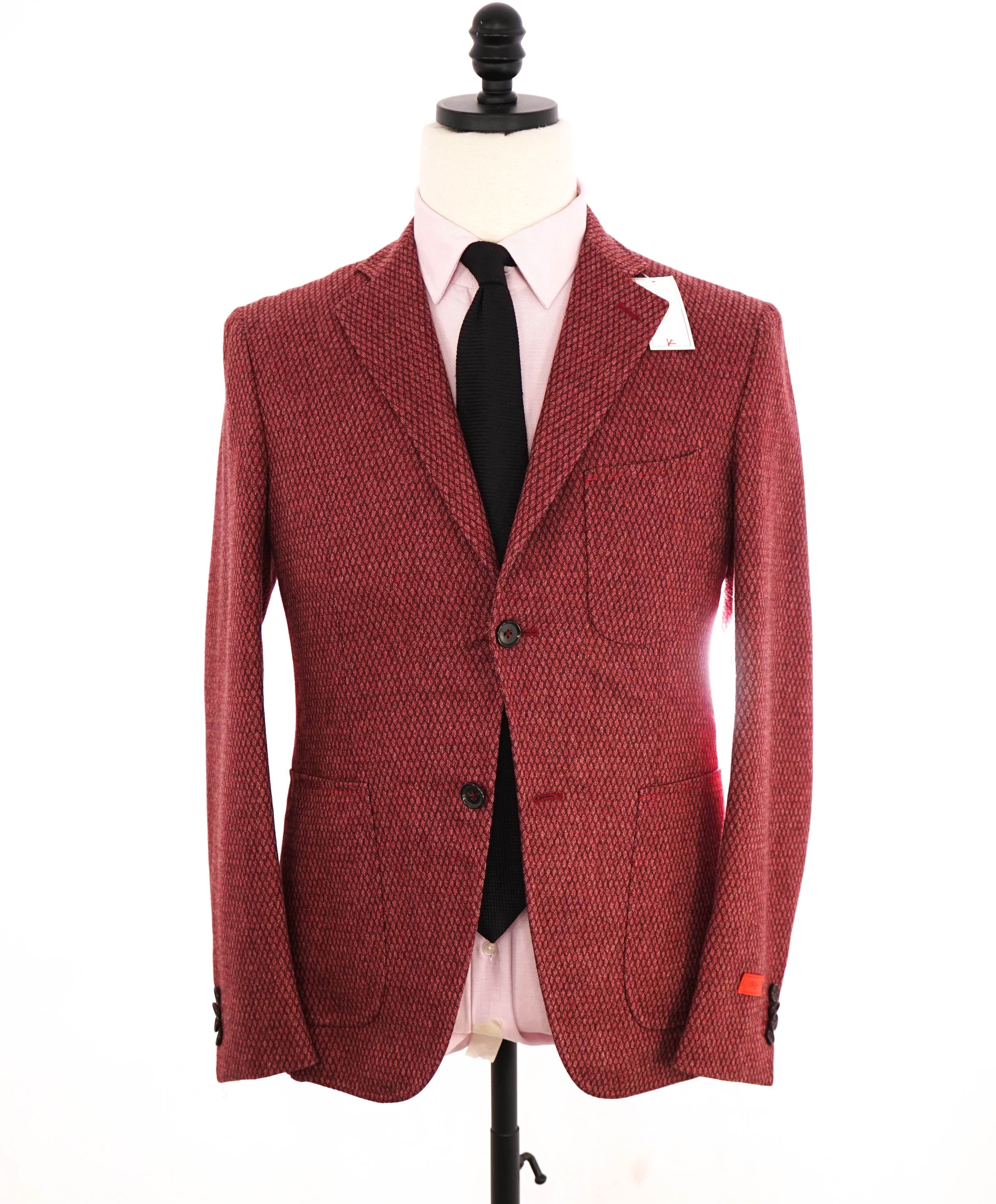 $4,695 ISAIA - Cashmere/Wool/Cotton Jaq "MORFEO'S 64 'A SCIAMMERIA" Blazer - 34R
