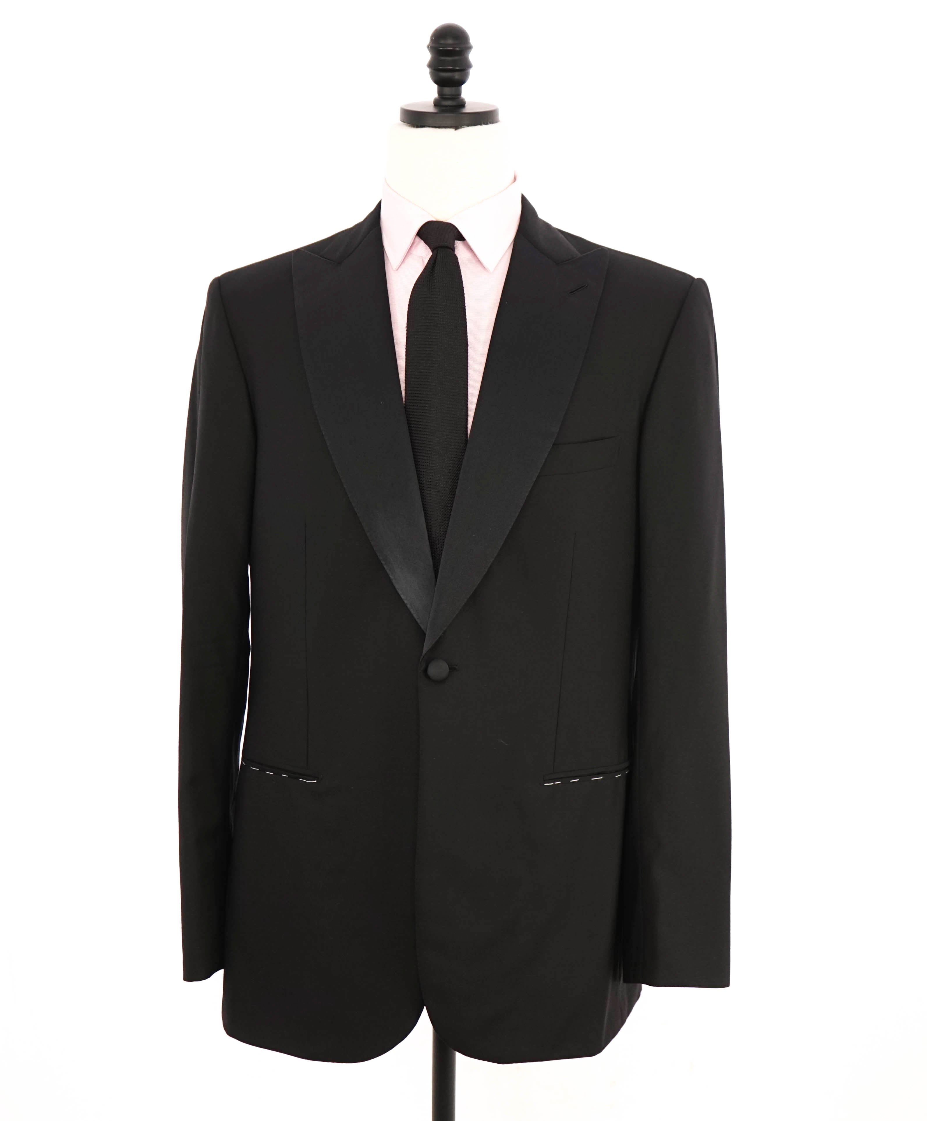 $5,995 BRIONI - *CELEB FAV* Hand Made ITALY Black Peak Tuxedo Dinner JACKET - 42L
