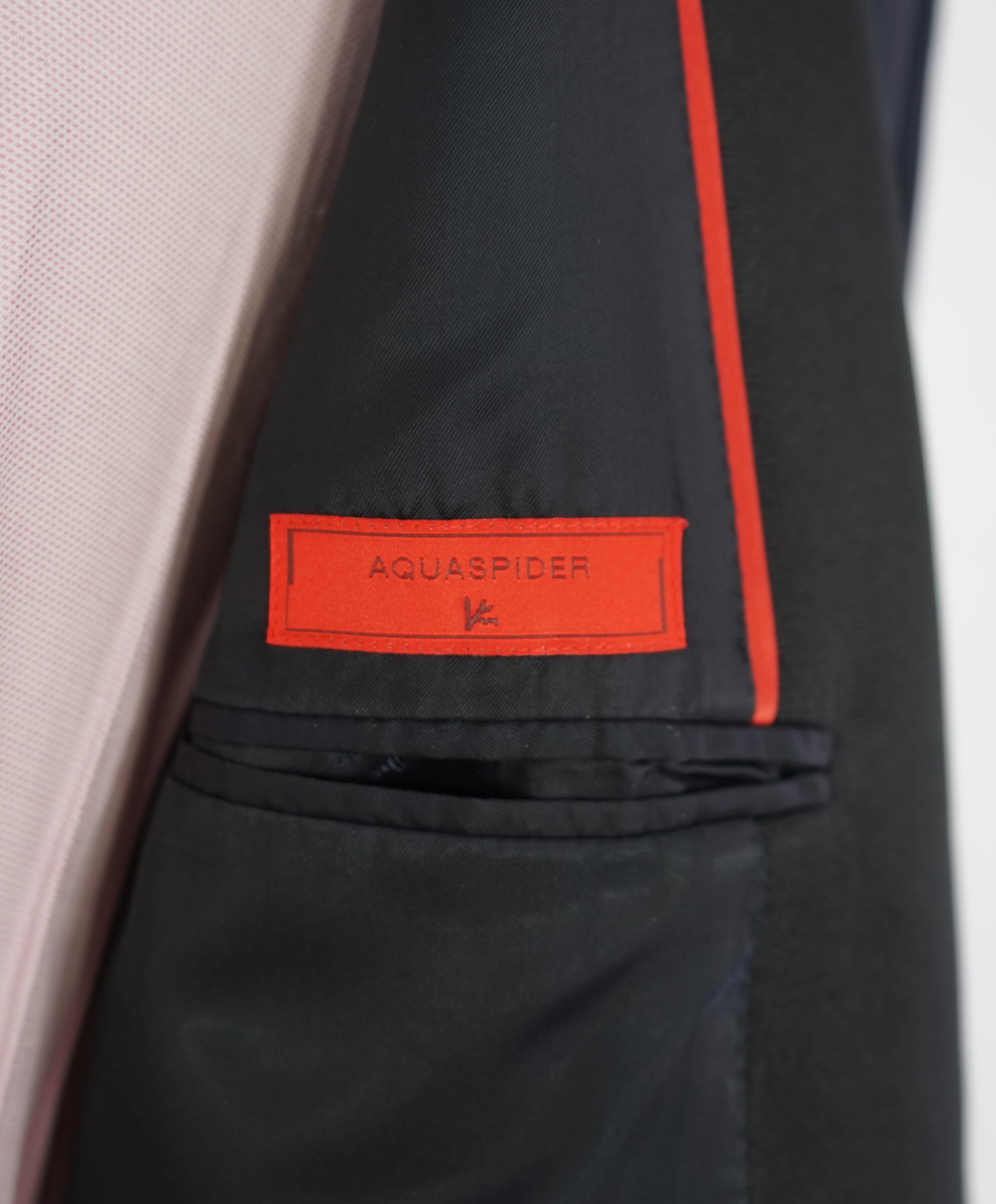 $4,595 ISAIA - "AQUASPIDER" Satin PEAK LAPEL Navy Blue Wool Tuxedo - 40R