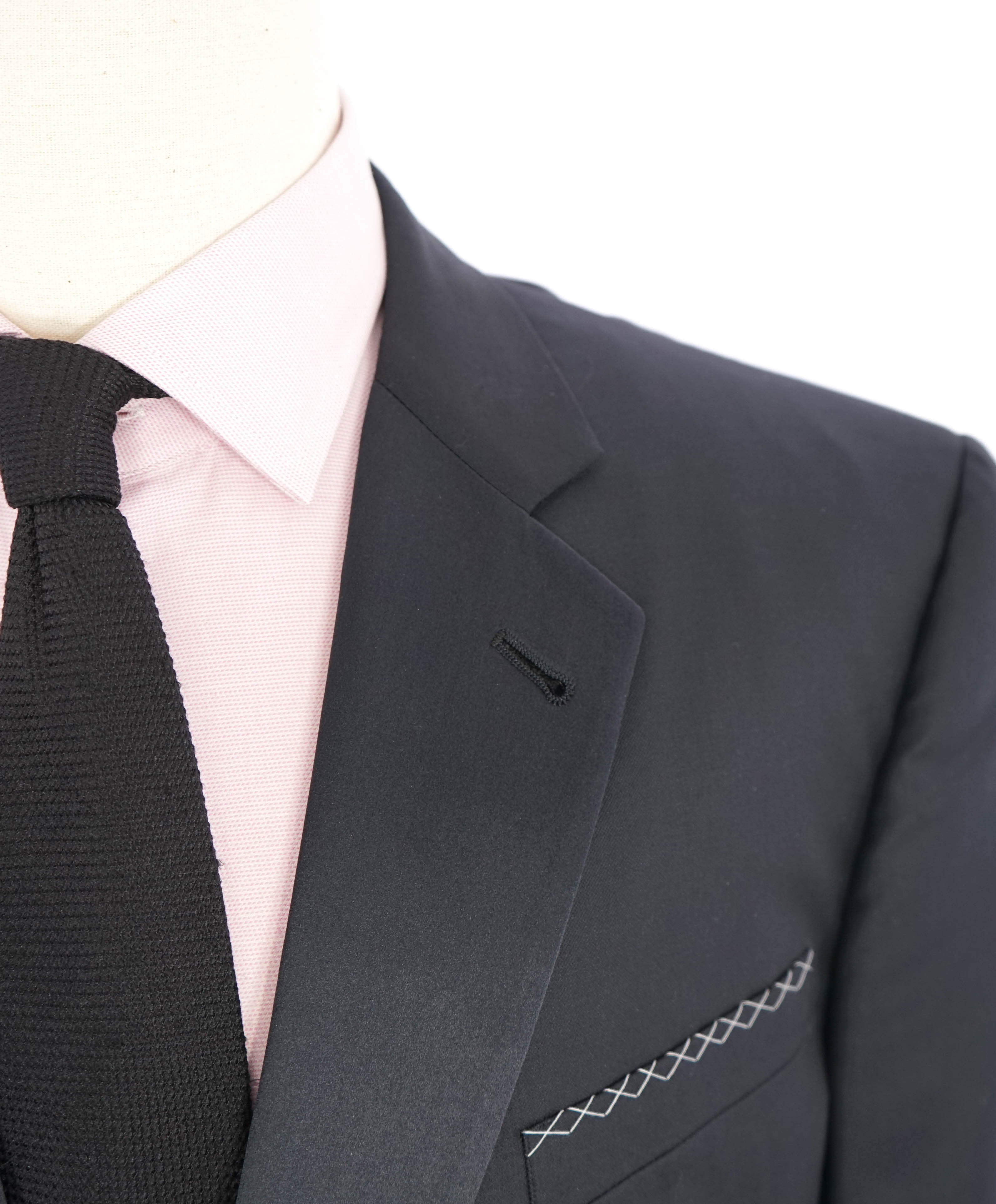 $4,595 GIORGIO ARMANI - "WALL STREET" Navy Cashmere Tuxedo - 46L