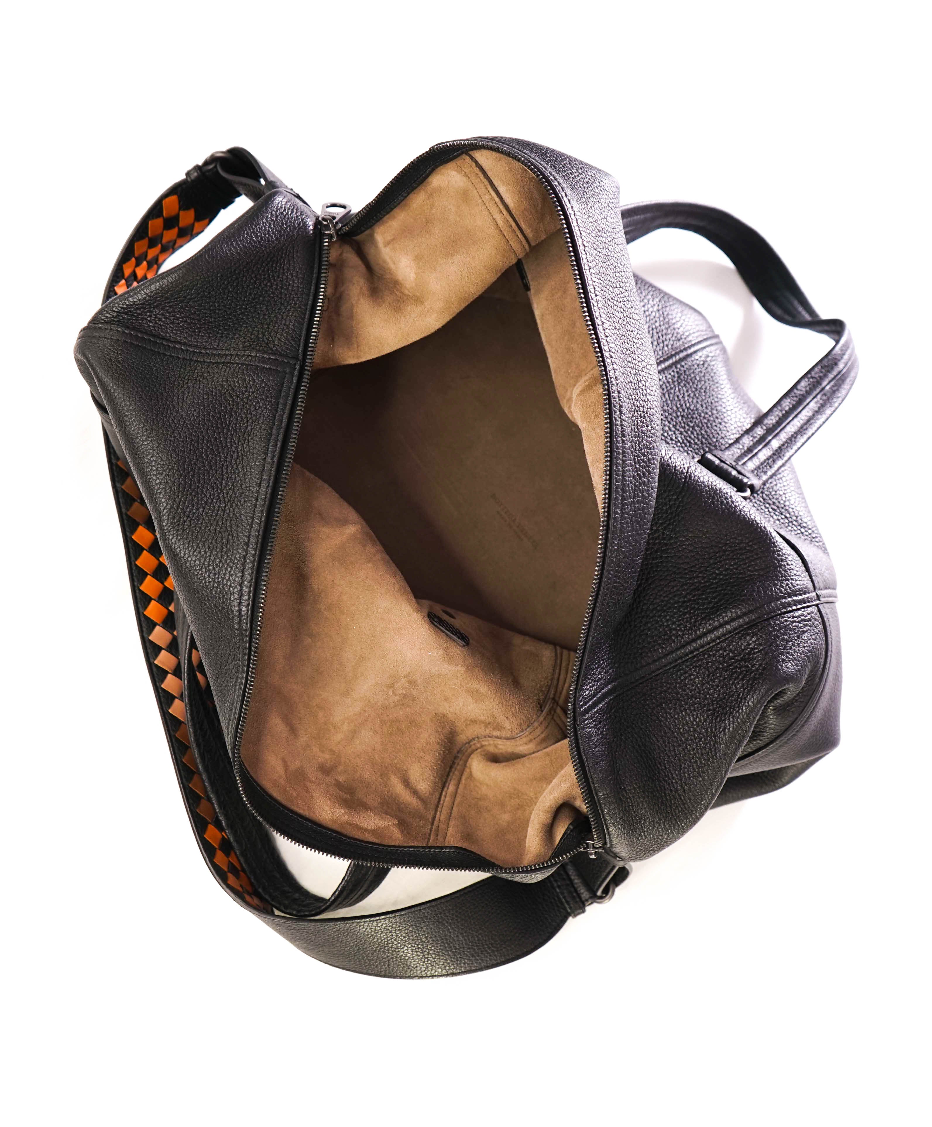 $4,250 BOTTEGA VENETA - 48 Hour Large Leather Woven Black Bag