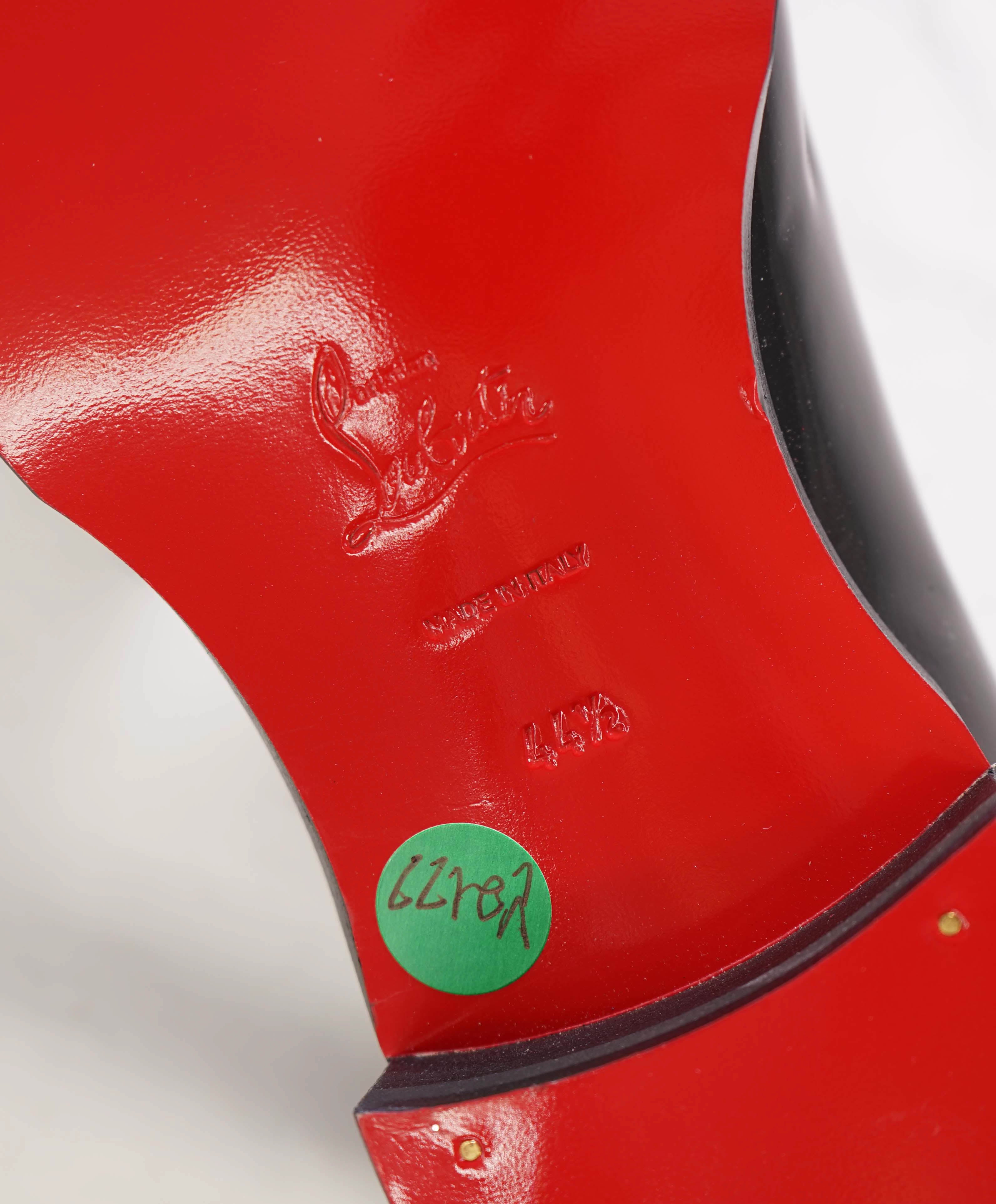 $1,145 CHRISTIAN LOUBOUTIN - *CORTEO* Black Patent Leather Oxfords - 11.5 US (44.5EU) (Copy)