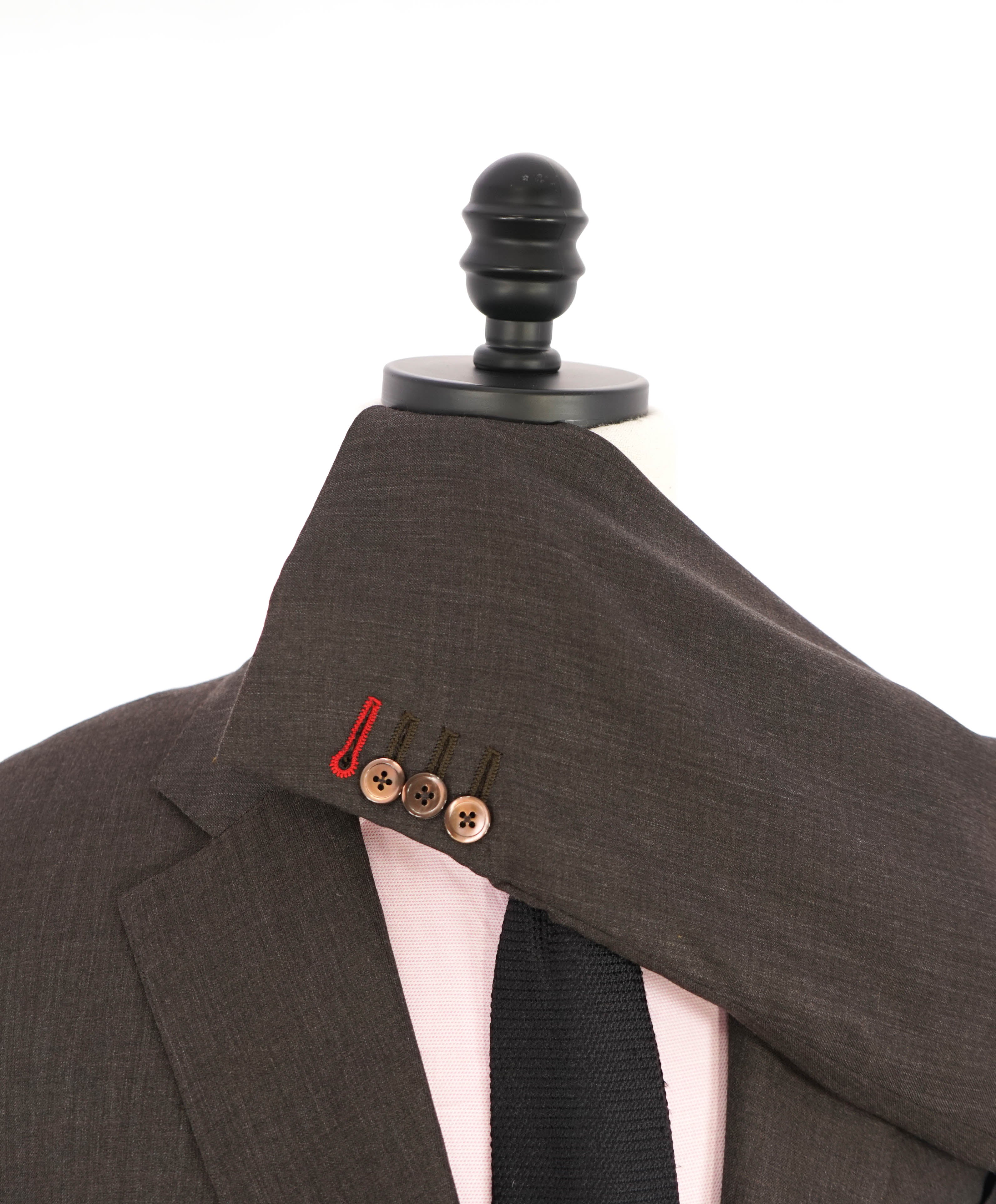 $4,995 ISAIA - PURE 100% CASHMERE Contrast Stitch Brown Blazer - 42R