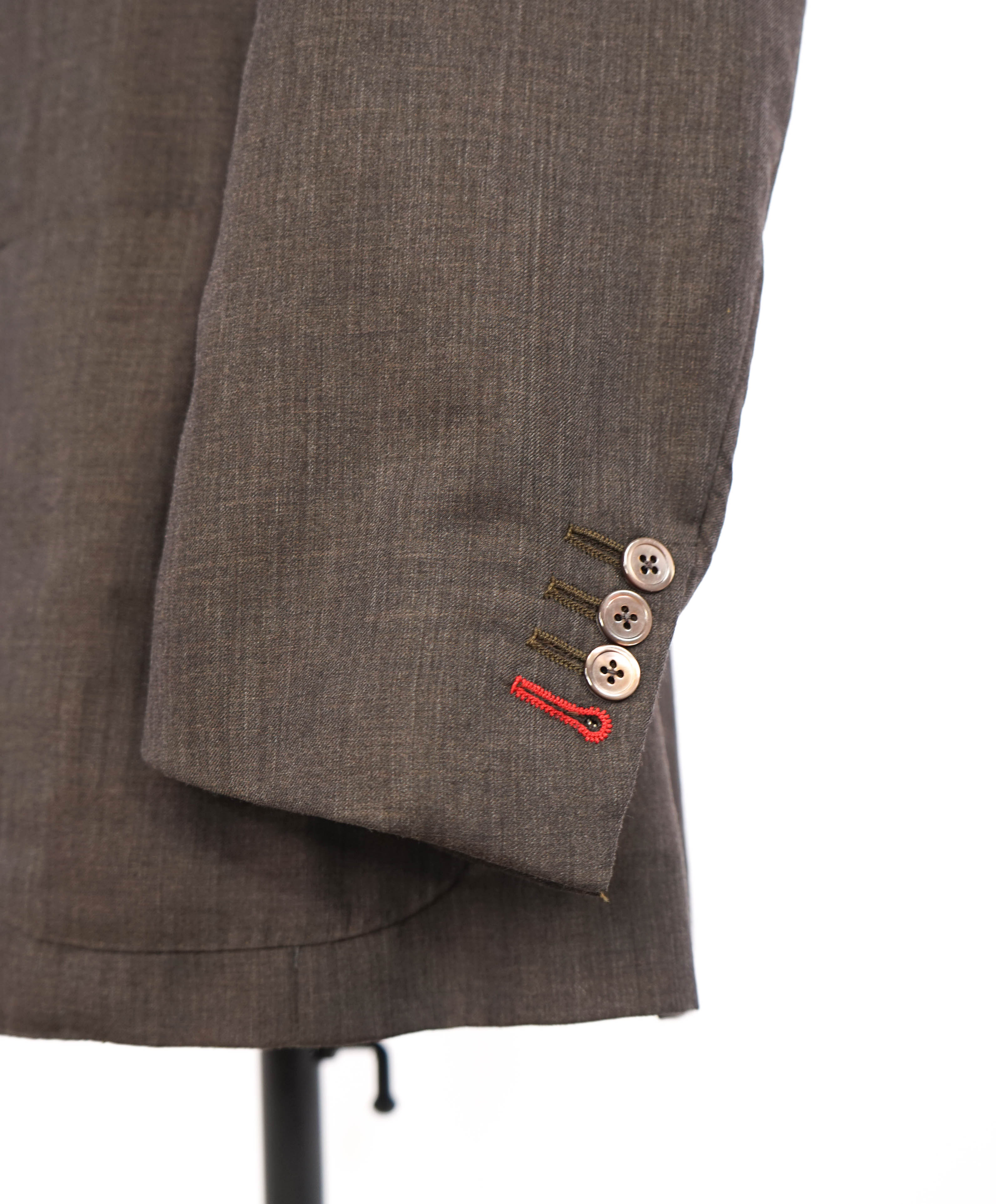 $4,995 ISAIA - PURE 100% CASHMERE Contrast Stitch Brown Blazer - 42R