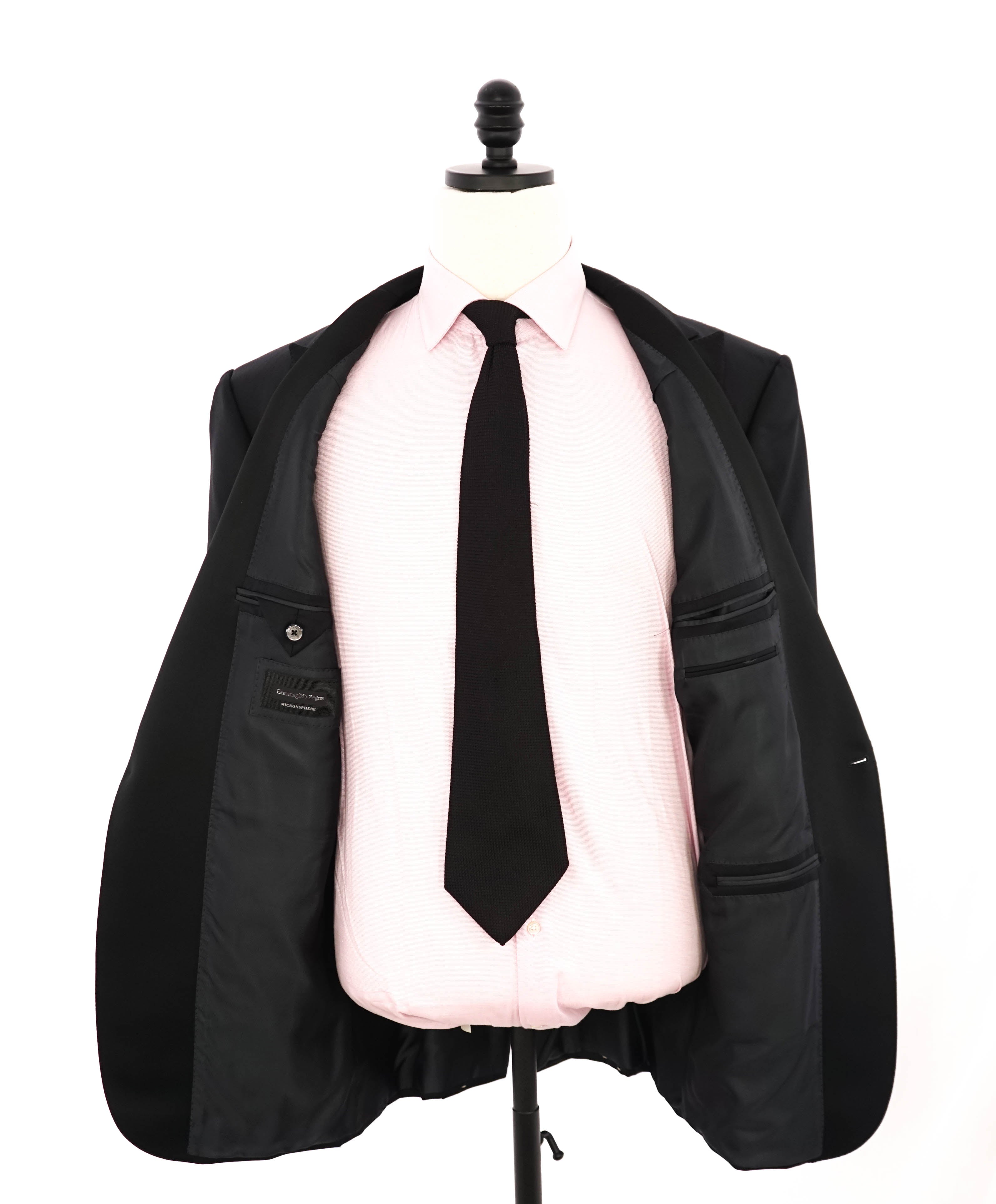 $2,995 ERMENEGILDO ZEGNA - PEAK LAPEL Tuxedo Dinner Jacket 1-Piece - 48R