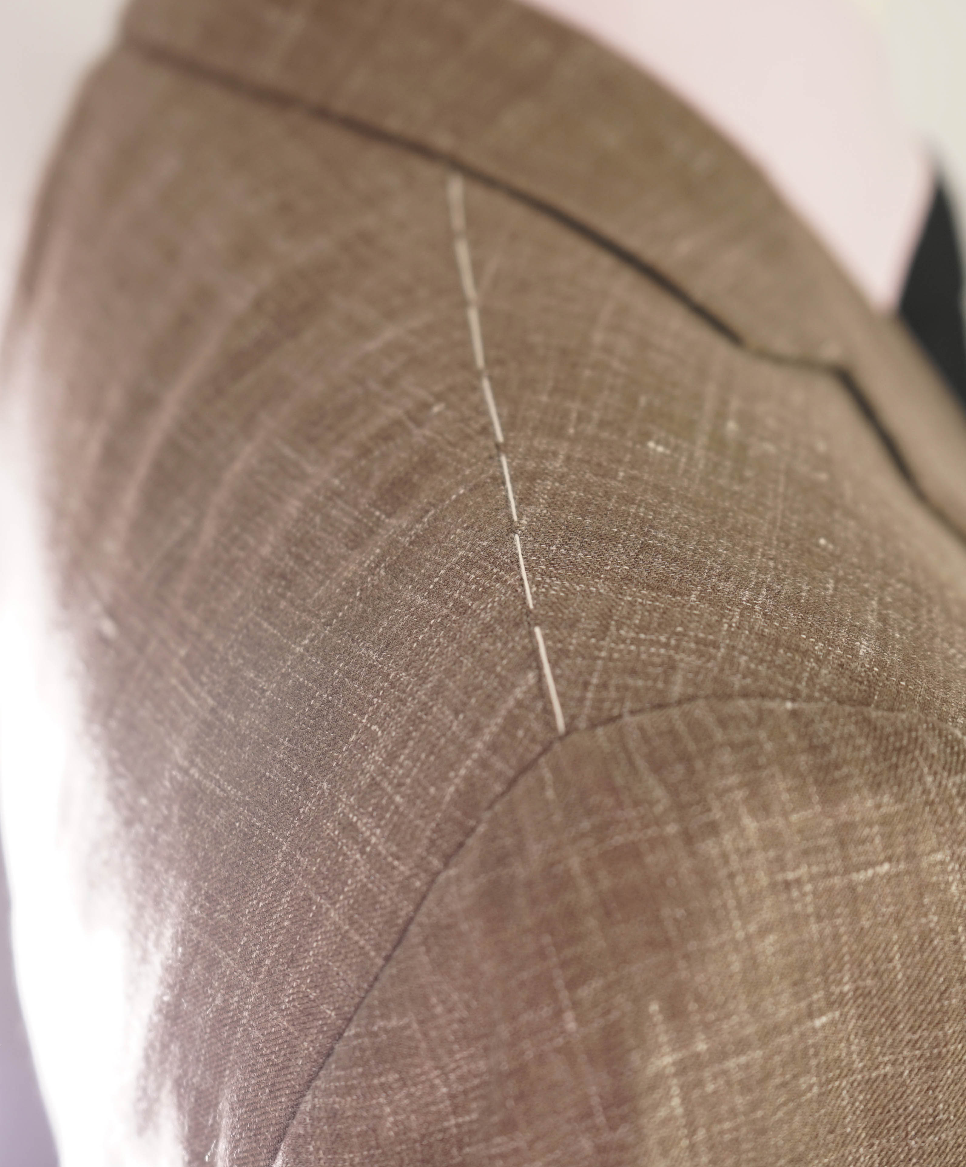 $3,290 ERMENEGILDO ZEGNA- CAHSMERE/Silk/Linen Brown Fleck Blazer- 42R