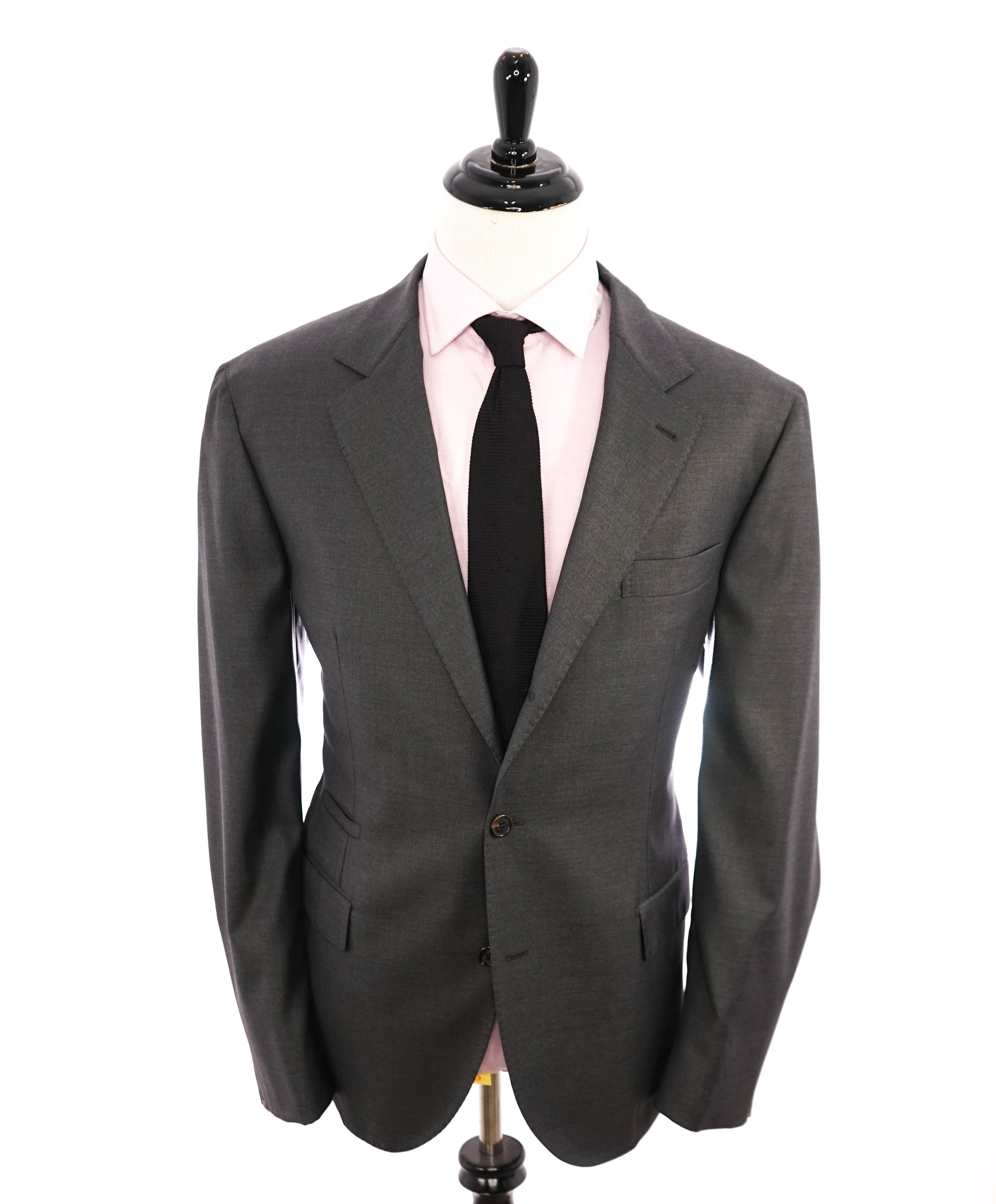 BRUNELLO CUCINELLI - *CLOSET STAPLE* Gray 2/3 Roll Lapel Semi-Lined Suit - 46L
