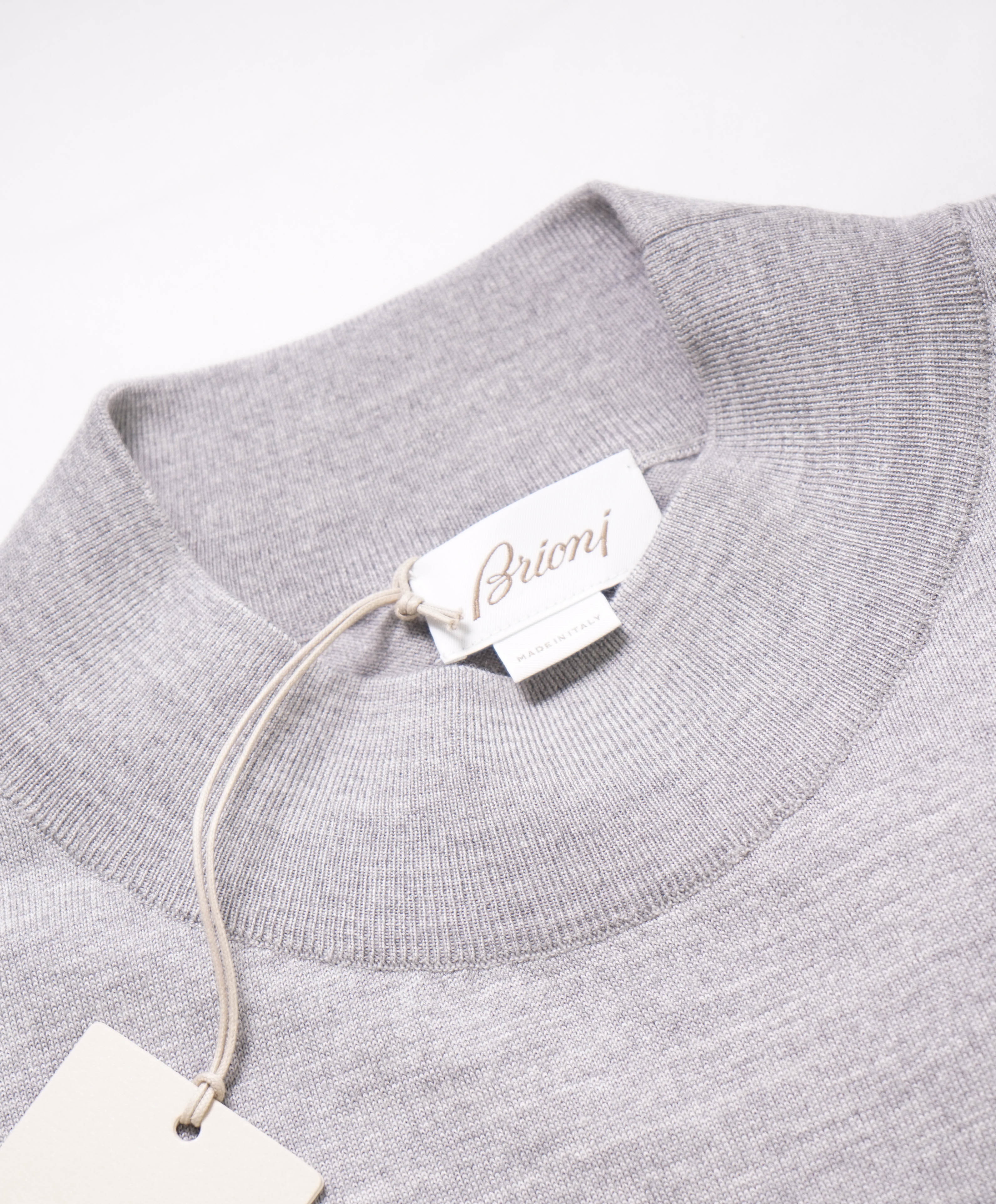 $1,395 BRIONI - Pure Wool Mock Turtleneck Pullover Sweater- 56US (66EU)