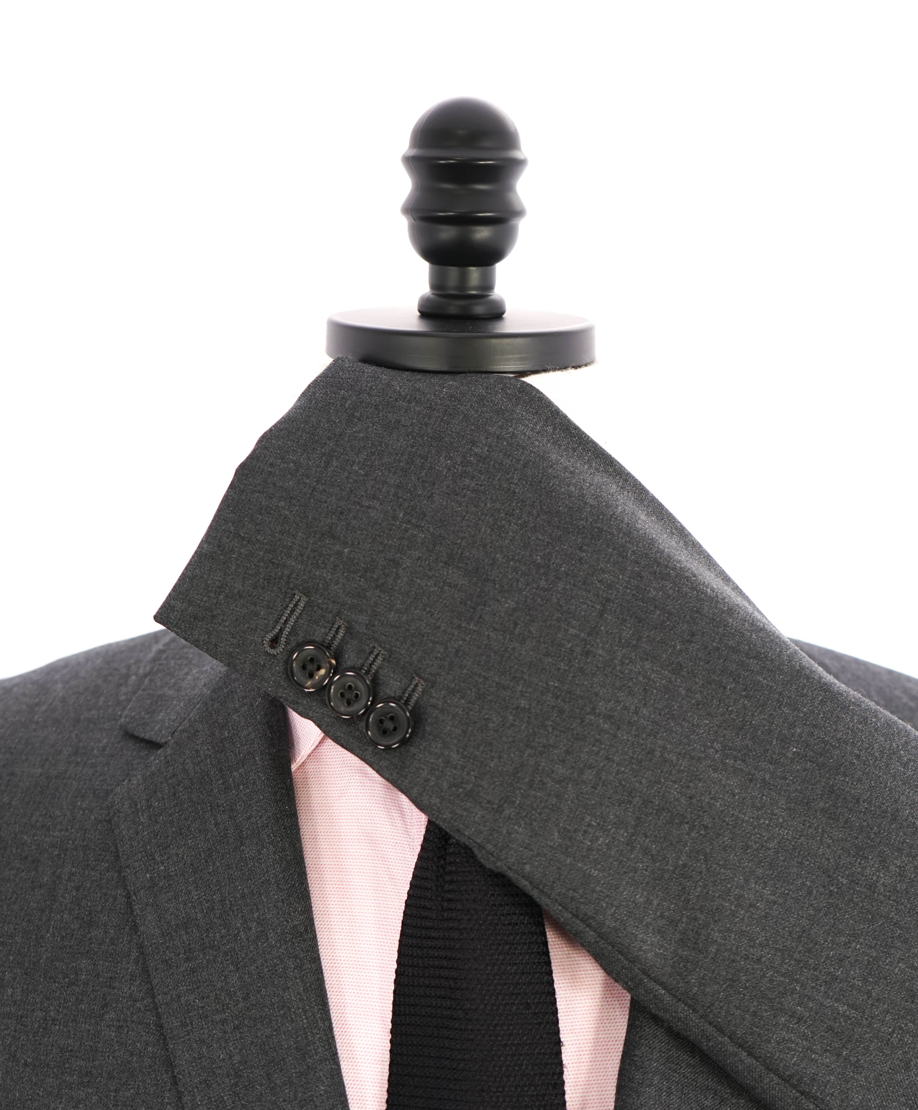 $3,795 THOM BROWNE - Charcoal 3-Piece (Matching Tie) Suit - SZ 3 (42US)