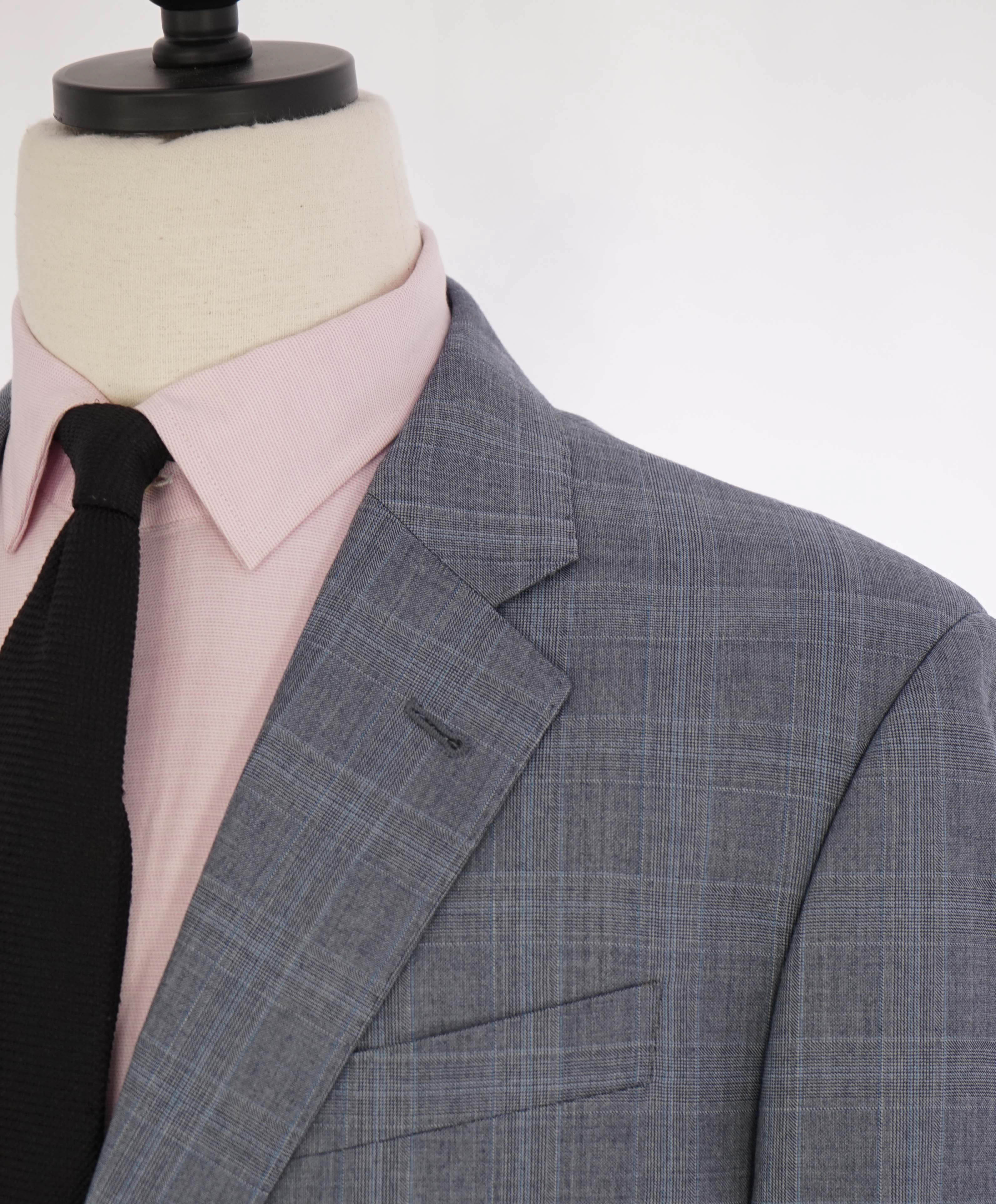 $3,795 GIORGIO ARMANI - "SOFT" Powder Baby Blue Notch Lapel SUPER 150's Suit - 46R