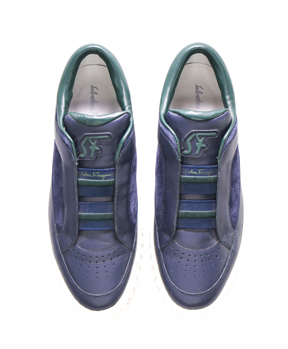 SALVATORE FERRAGAMO Men\'s Capraia Blue Marin Calf Size 9 Espadrilles LS Mignon Salvatore Ferragamo Men main image 3